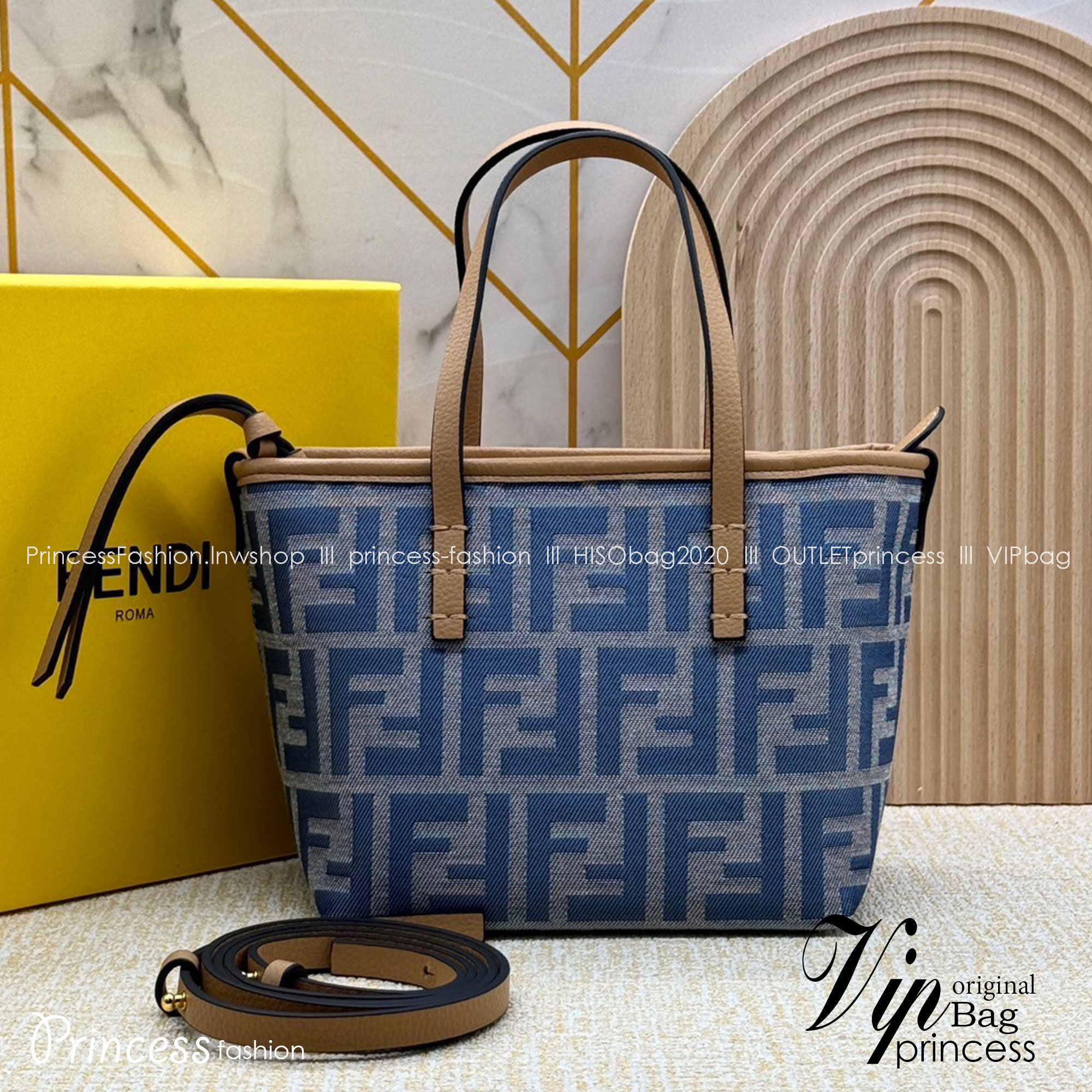 Fendi Roll Mini FF jacquard mini bag / YSL TOTE BAG MINI กระเป๋าสะพายทรงโท้ทไซส์มินิ เกรดออริ 1:1 ใช้งานต่างประเทศได้