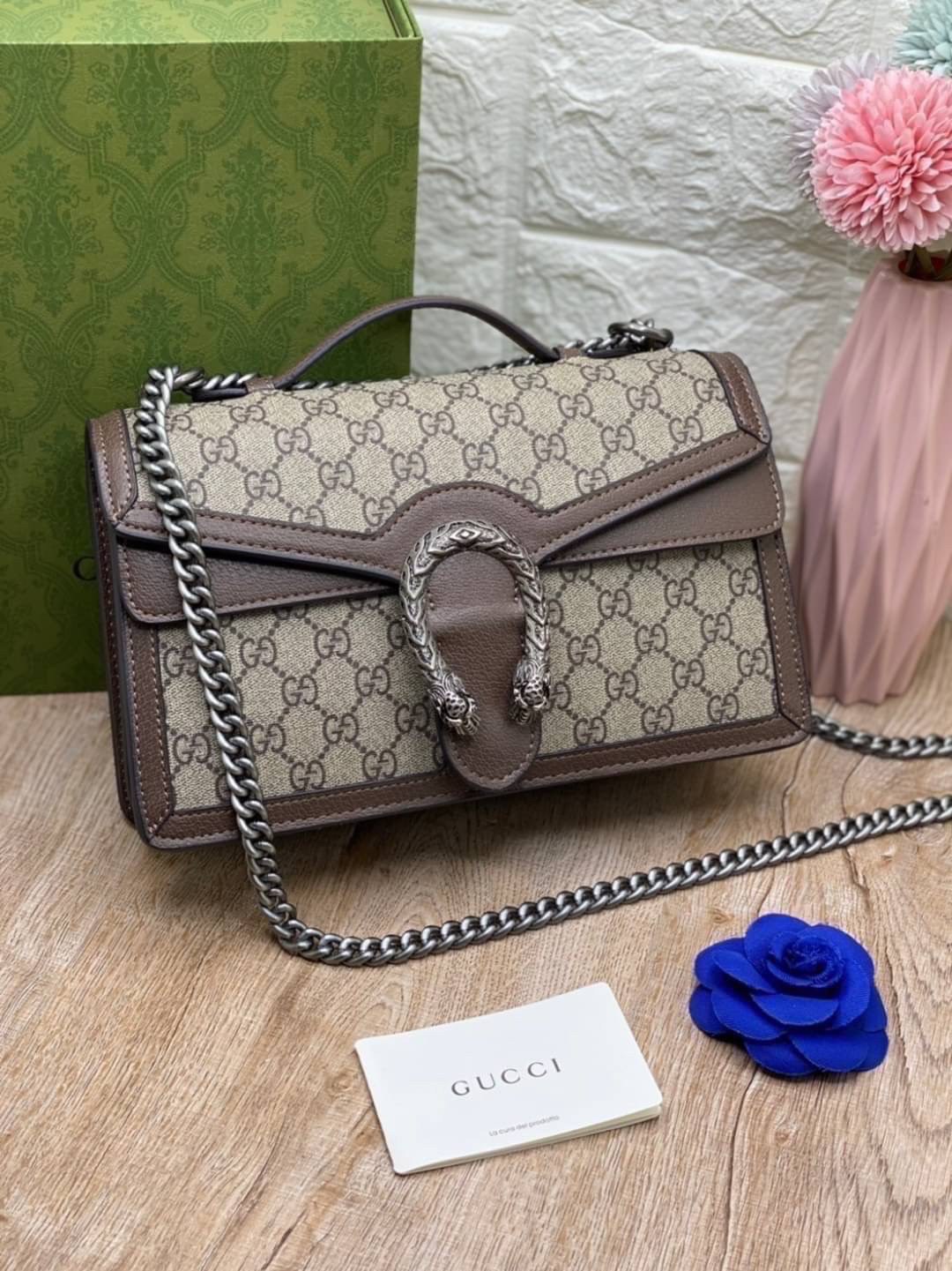 VIP 】หนังแท้ GUCCI DIONYSUS GG SUPREME BAG พร้อมส่งที่ไทย ได้ไปไม่ผิดหวังแน่นอนค่ะ! งานหนังแท้ชั้นดีที่สุด สวยมาก อะไหล่ดูแพงทุกจุด ภาพถ่ายจากงานขายจริง ใบจริงสวยหรูมากๆ แมทได้กับทุกชุด สาวๆได้ไปไม่ผิดหวังแน่นอน สินค้าคุณภาพ พร้อมส่งห้ามพลาดเลยนะคะ!