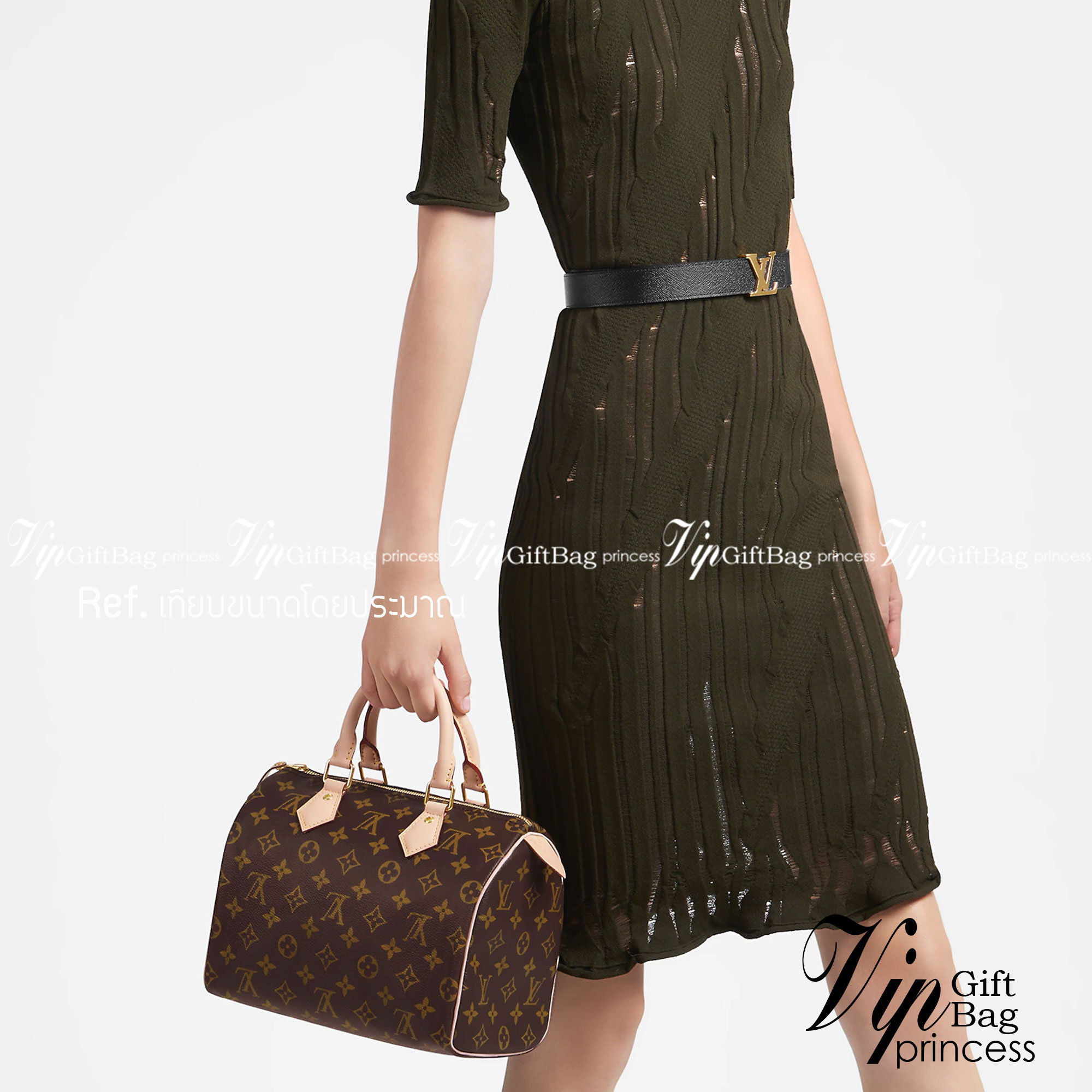 LV Speedy 25 Damier Monogram เกรดออริจินอล พร้อมส่งที่ไทย ภาพสินค้าถ่ายจากงานขายจริง ใช้งานต่างประเทศได้