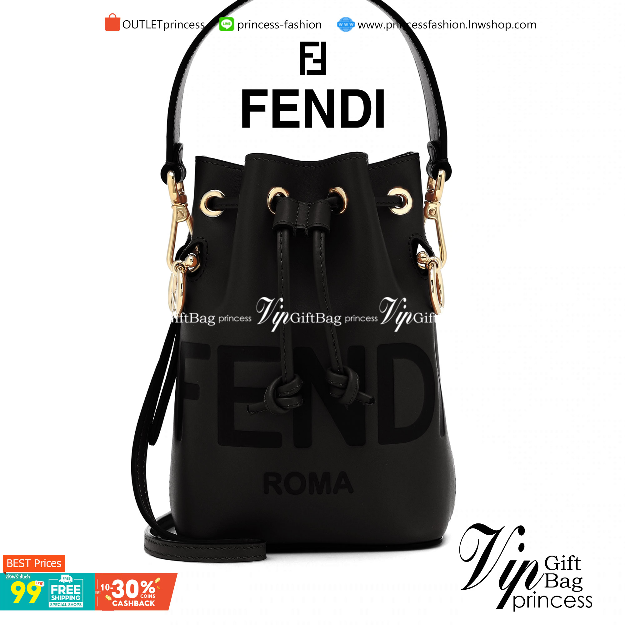 FENDI Mon Tresor Mini leather bucket bag กระเป๋าถือทรงขนมจีบสุดคิ้วท์ หรือสะพายไหล่ วัสดุหนังแท้อย่างดี รุ่นใหม่ล่าสุด สวยหรู ดูแพง คุณนายสุดไปเลยค่า ถือแล้วสวยมากๆ จุของได้กำลังดี ทรงนี้ต้องมีติดตู้ไว้สักใบนะคะ!