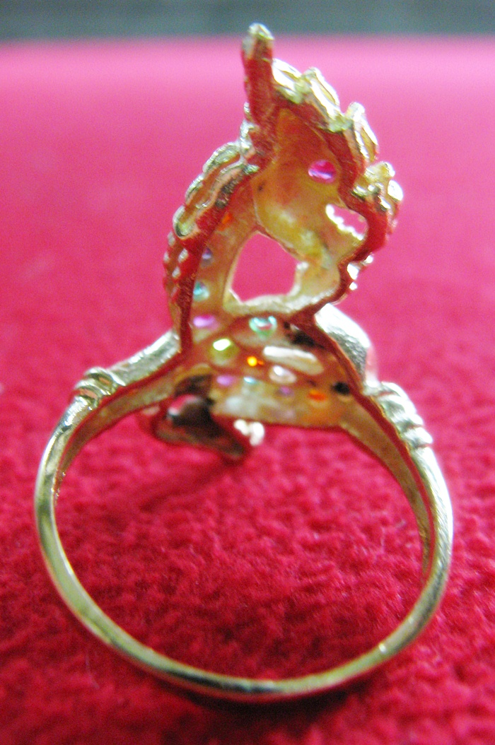 สินค้าหมดค่ะ แหวนพญานาคทองเหลืองพลอยนพเก้า เสริมสิริมงคล แบบ4ค่ะ