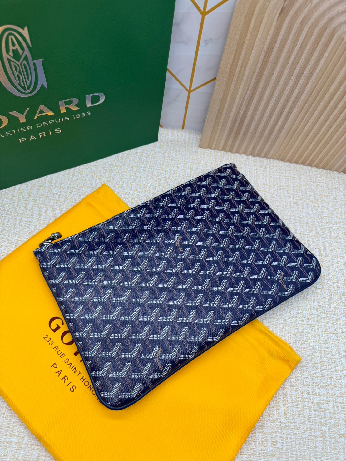 พร้อมส่ง GOYARD CLUTCH BAG unisex 30cm กระเป๋าคลัช ใช้ได้ทั้งชายหญิง เกรดออริ สลับแท้ 1:1 ใช้ต่างประเทศได้ ภาพถ่ายจากงานขายจริง