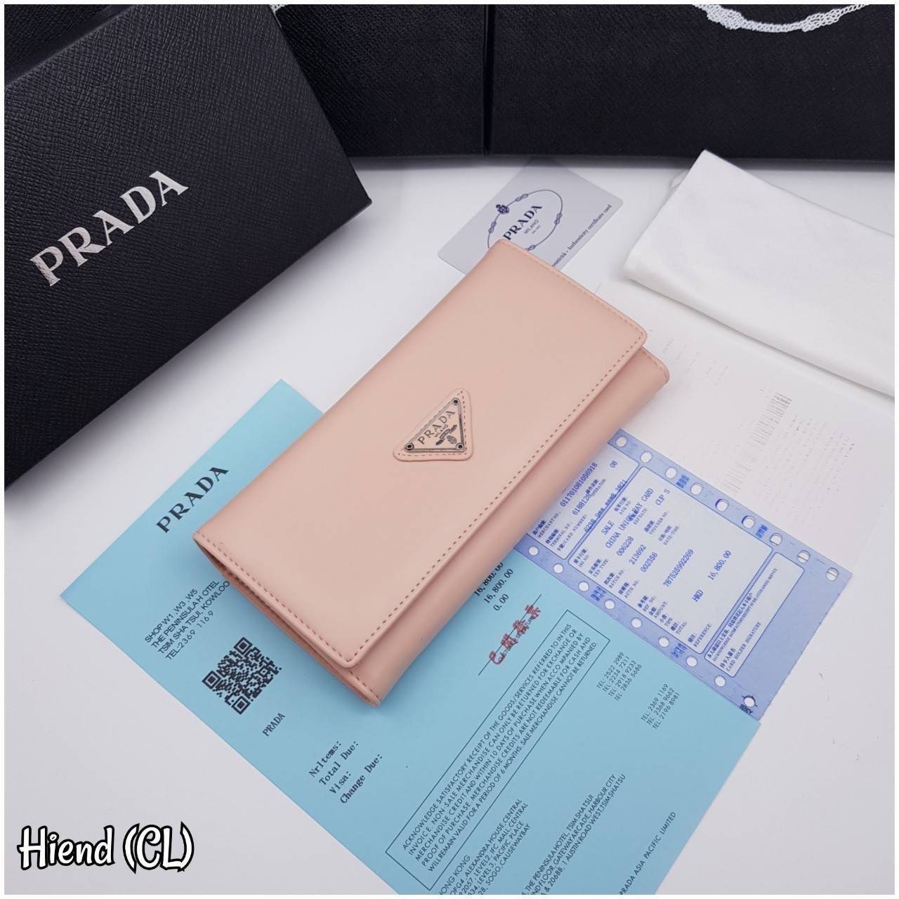 หนังแท้ Prada Long Wallet / Prada Wallet กระเป๋าสตางค์ใบยาว ใช้งานง่าย สวยหรู งานหนังแท้ทั้งใบ ภาพสินค้าถ่ายจากงานขายจริง ใช้งานต่างประเทศได้