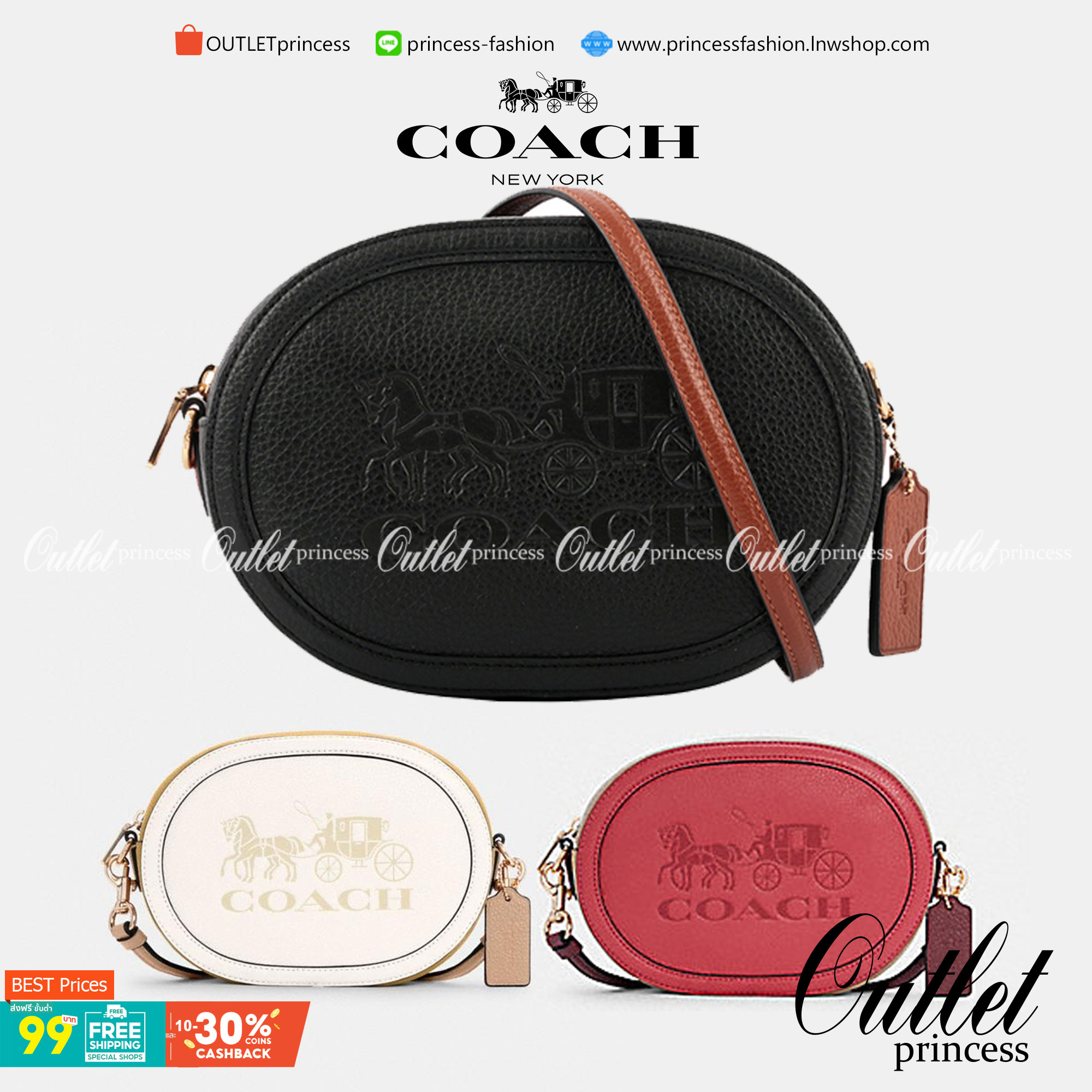 COACH CAMERA BAG IN COLORBLOCK WITH HORSE AND CARRIAGE (COACH C4164) กระเป๋าที่ดีไซน์ออกมาในทรงสะพายไหล่และทรง Camera คาดว่าเป็นรุ่นที่สาว ๆ เห็นแล้วจะต้องสะดุดตาเป็นพิเศษกับดีไซน์อันโดดเด่นที่ดูมีสไตล์ ไม่ว่าจะเป็นในวันสบาย ๆ หรือวันพิเศษก็สามารถนำไปมิกซ