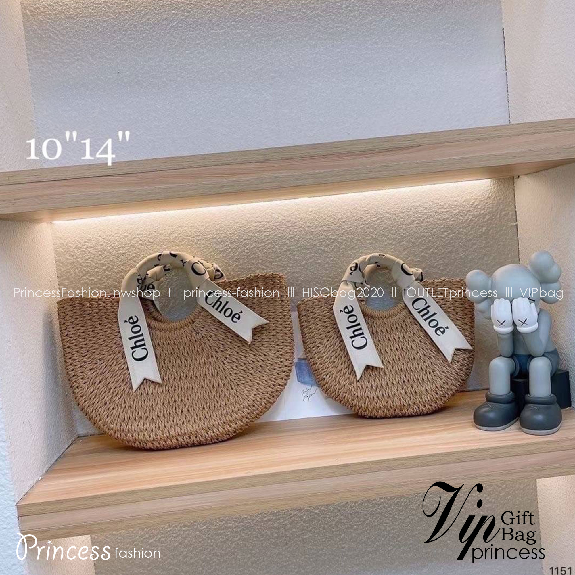 Chloe Straw Handbag Summer Beach Weave / CHLOE woody basket กระเป๋าสานสไตล์มินิมอล ซับในผ้าอย่างดี มาพร้อมผ้าผูกหูกระเป๋า สวยลงตัวรุ่นนี้ไม่ควรพลาดน้า สวยปังไม่ไหว