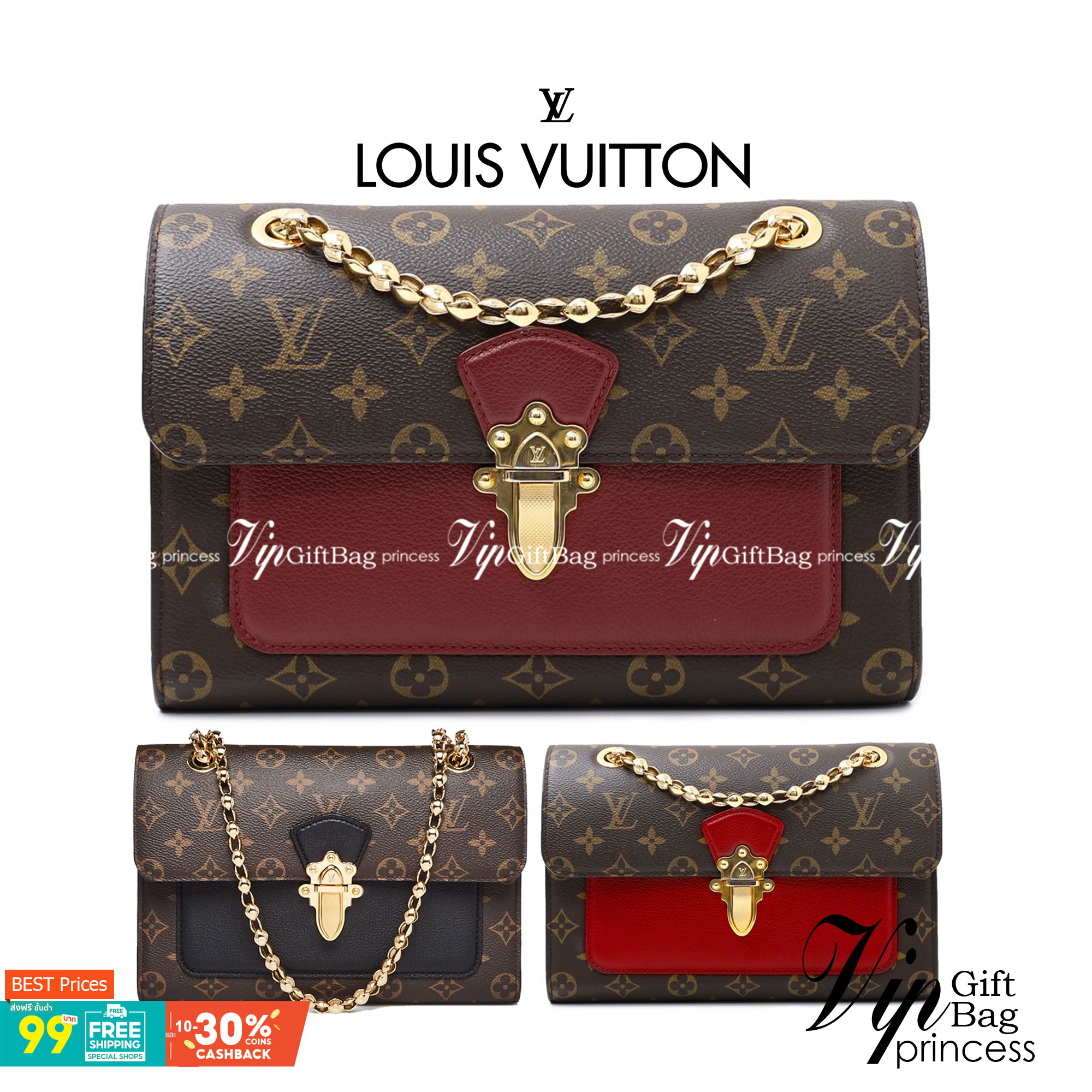 หนังแท้ LOUIS VUITTON VICTOIRE BAG พร้อมส่งที่ไทย