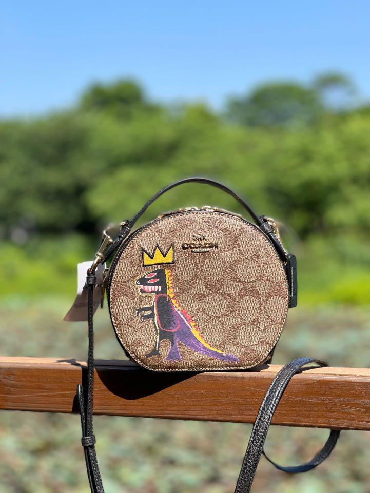 OUTLET 】COACH X JEAN-MICHEL BASQUIAT CANTEEN CROSSBODY IN SIGNATURE CANVAS (COACH C5658) พร้อมส่งที่ไทย ราคาสุดคุ้ม