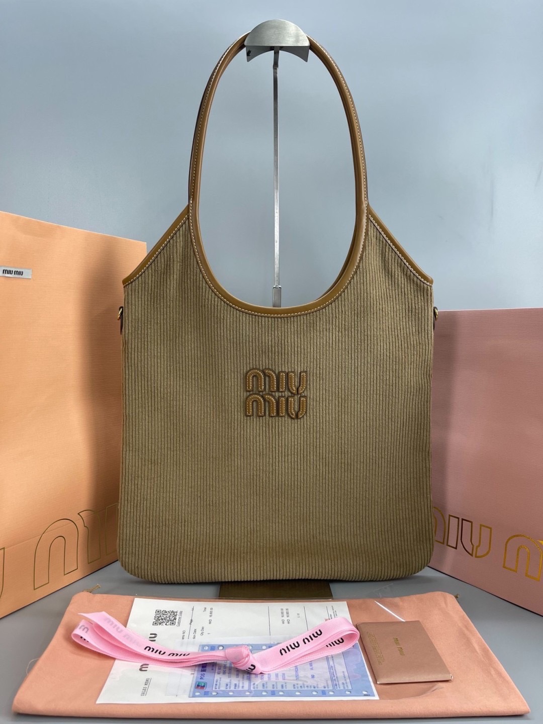 MIU MIU IVY canvas bag / MIU MIU Tote Bag กระเป๋าถือสะพาย เกรดออริ ท็อป vip 1:1 เกรดงานปราณีตละเอียด แคนวาสแท้อย่างดี เกรดดีสุด ใช้งานต่างประเทศได้