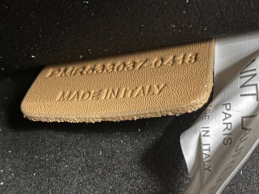 VIP 】หนังแท้ YSL Saint Laurent Monogram Kate Leather Shoulder Bag พร้อมส่งที่ไทย!! สีครีม รุ่นหนังเรียบ อะไหล่ทอง