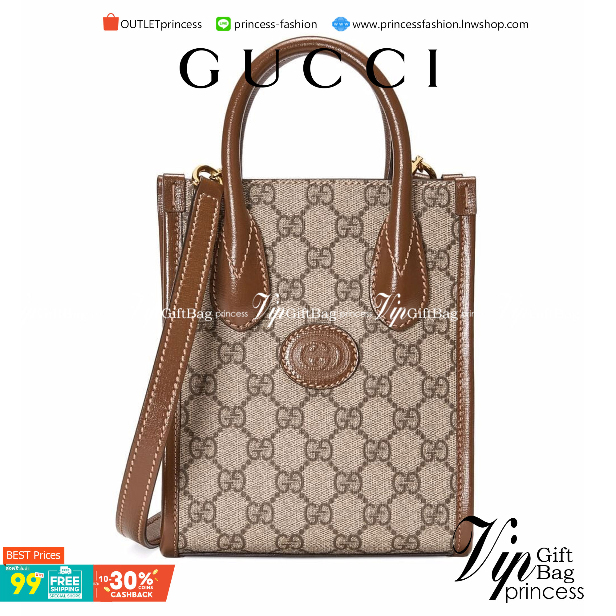 VIP GIFT 】หนังแท้ GUCCI New Season GG-canvas tote bag กระเป๋าถือและสะพายได้ มีสายยาวให้ด้วยค่ะ ออกแบบมาให้เข้ากับไลฟ์สไตล์ที่ไม่หยุดนิ่งของคุณ ดูเรียบง่าย แต่หรูหรา ด้วยดีไซน์ของกระเป๋าทรงสี่เหลี่ยมผืนผ้า ด้วยสีและรูปทรงที่เรียบง่ายจึงสามารถแมทช์กับสีสันข