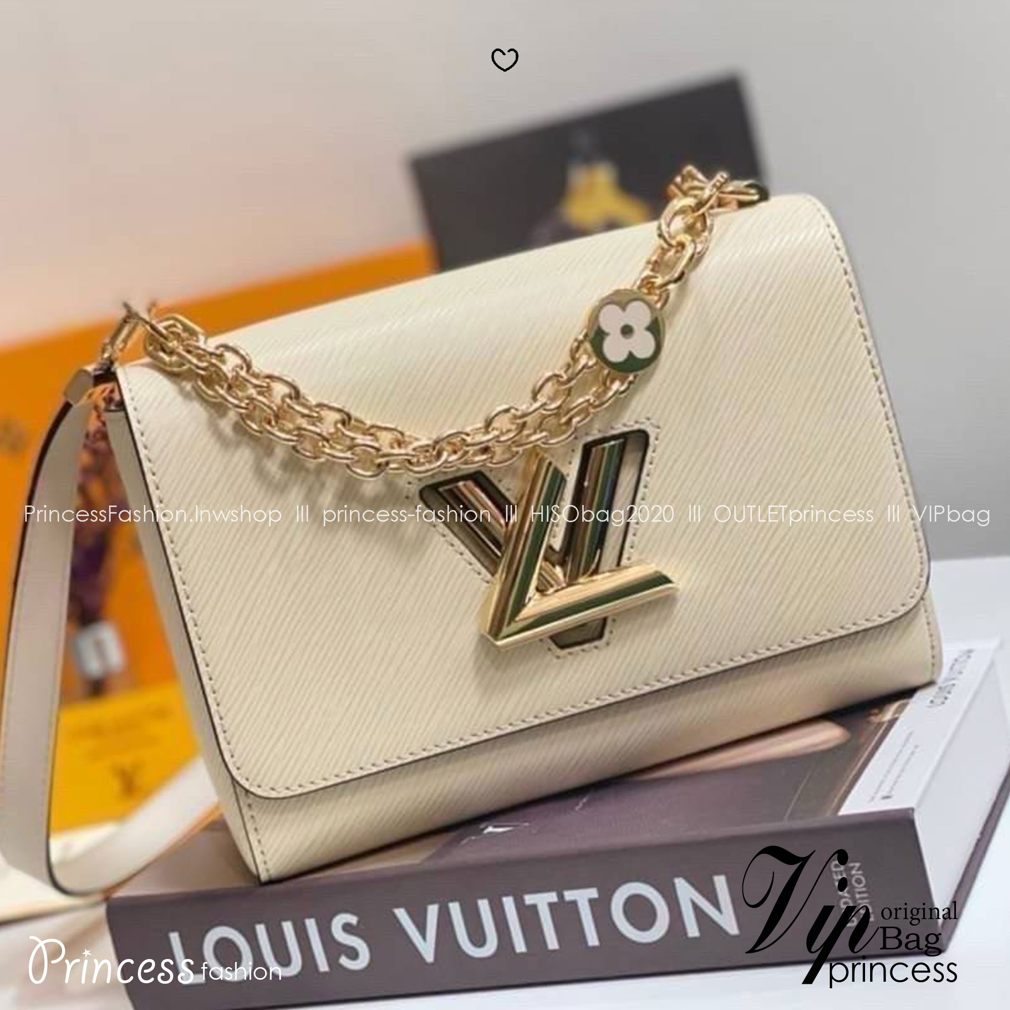 ORI หนังแท้ | LV Twist MM chain bag in grained Epi leather กระเป๋าสะพาย/กระเป๋าถือร พร้อมสายโซ่ หนังลายเกรน Epi โดดเด่นด้วยโลโก้หน้า สวยหรูเป็นเอกลักษณ์ ดีไซน์คัลเลอร์บล็อค สัมผัสโดดเด่นแมตช์กับทุกสไตล์