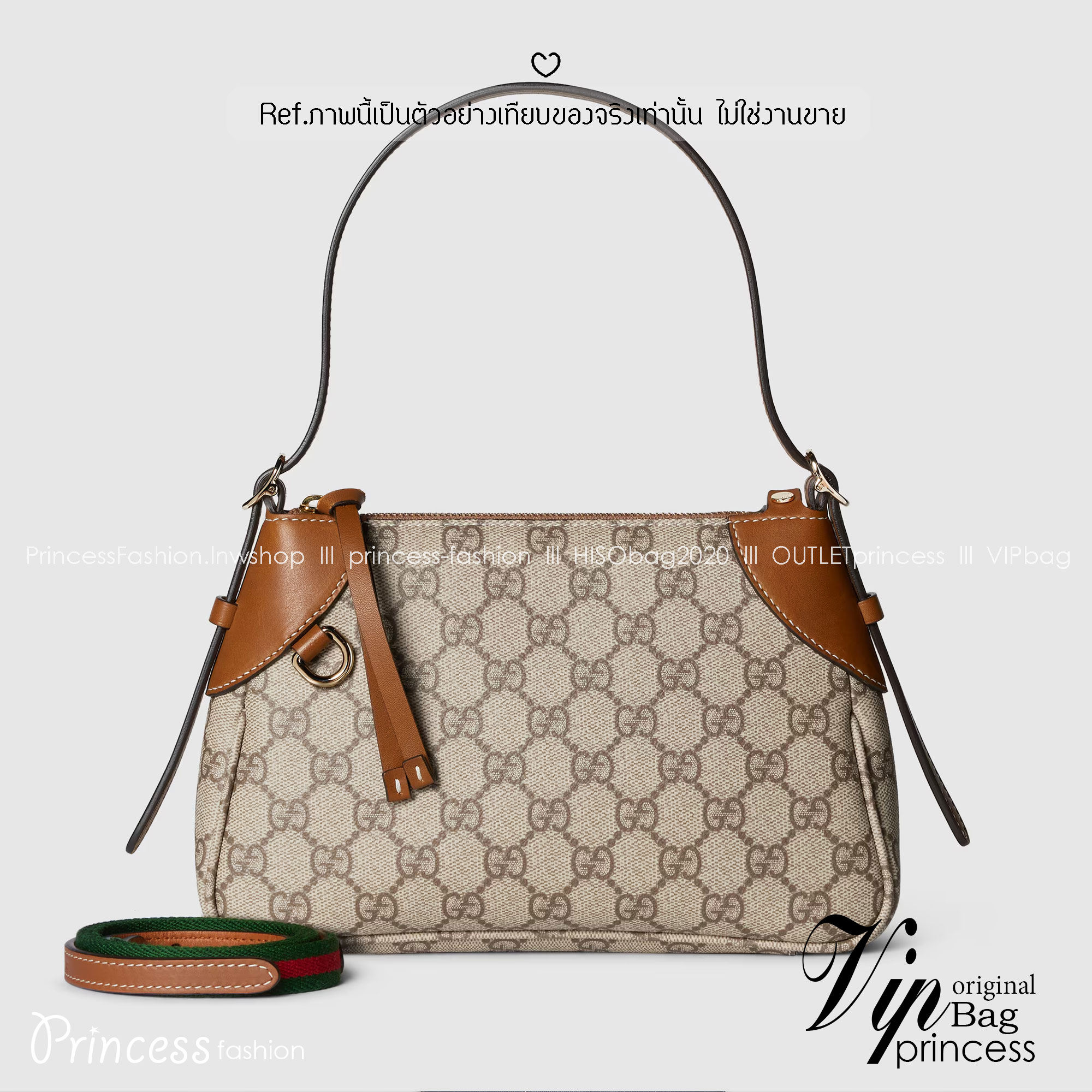 GUCCI GG Emblem small shoulder bag กระเป๋าสะพายคอลใหม่ ได้รับแรงบันดาลใจจากโลกแห่งการขี่ม้าดีไซน์คลาสสิคคงความเอกลักษณ์ สะพายไหล่ได้อย่างสง่างาม ขนาดน่าใช้มากๆ