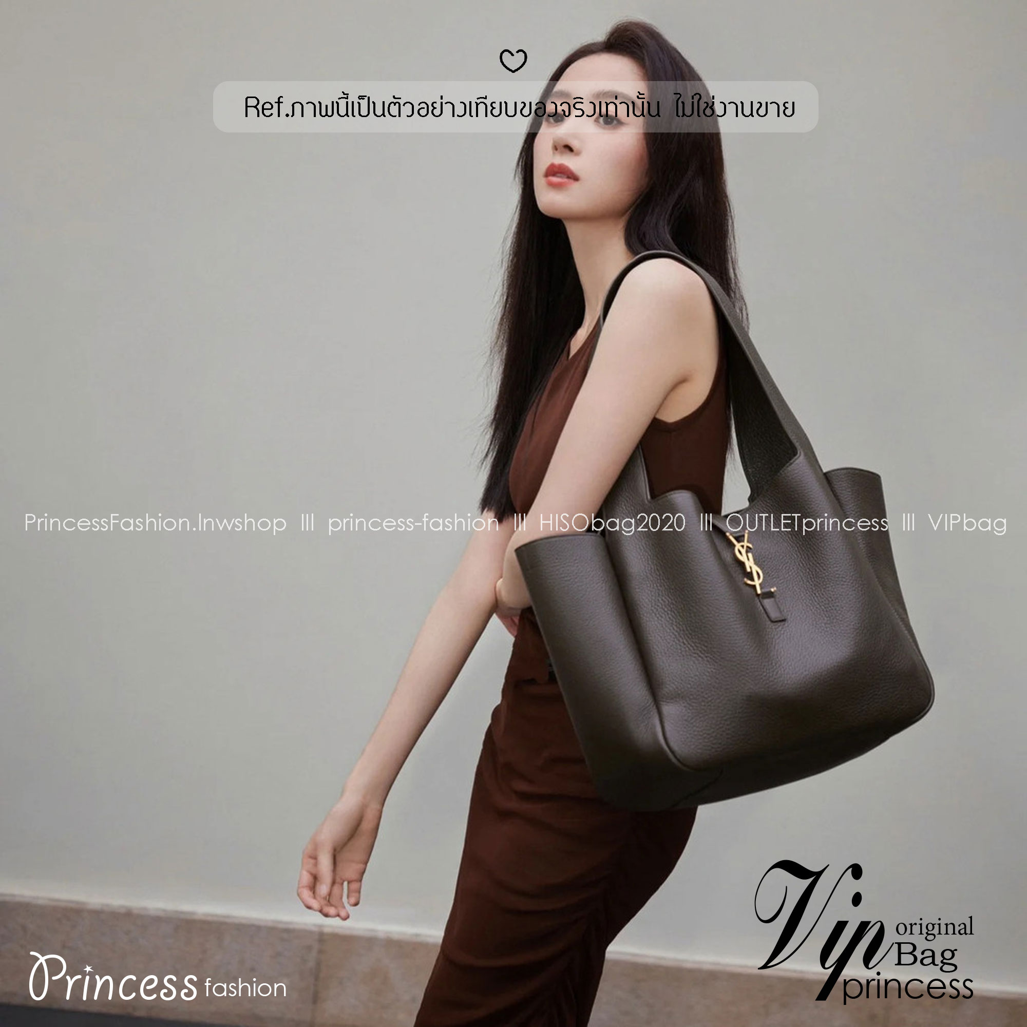 ORI หนังแท้ | YSL LE 5 À 7 BEA IN GRAINED LEATHER TOTE BAG กระเป๋าทรงโท้ทหนังแท้ลายเกรน สวยเด่นเป็นเอกลักษณ์ ดีไซน์เรียบแต่มาก สวยดูแพง ภายในโล่งกว้าง จุของได้เยอะ