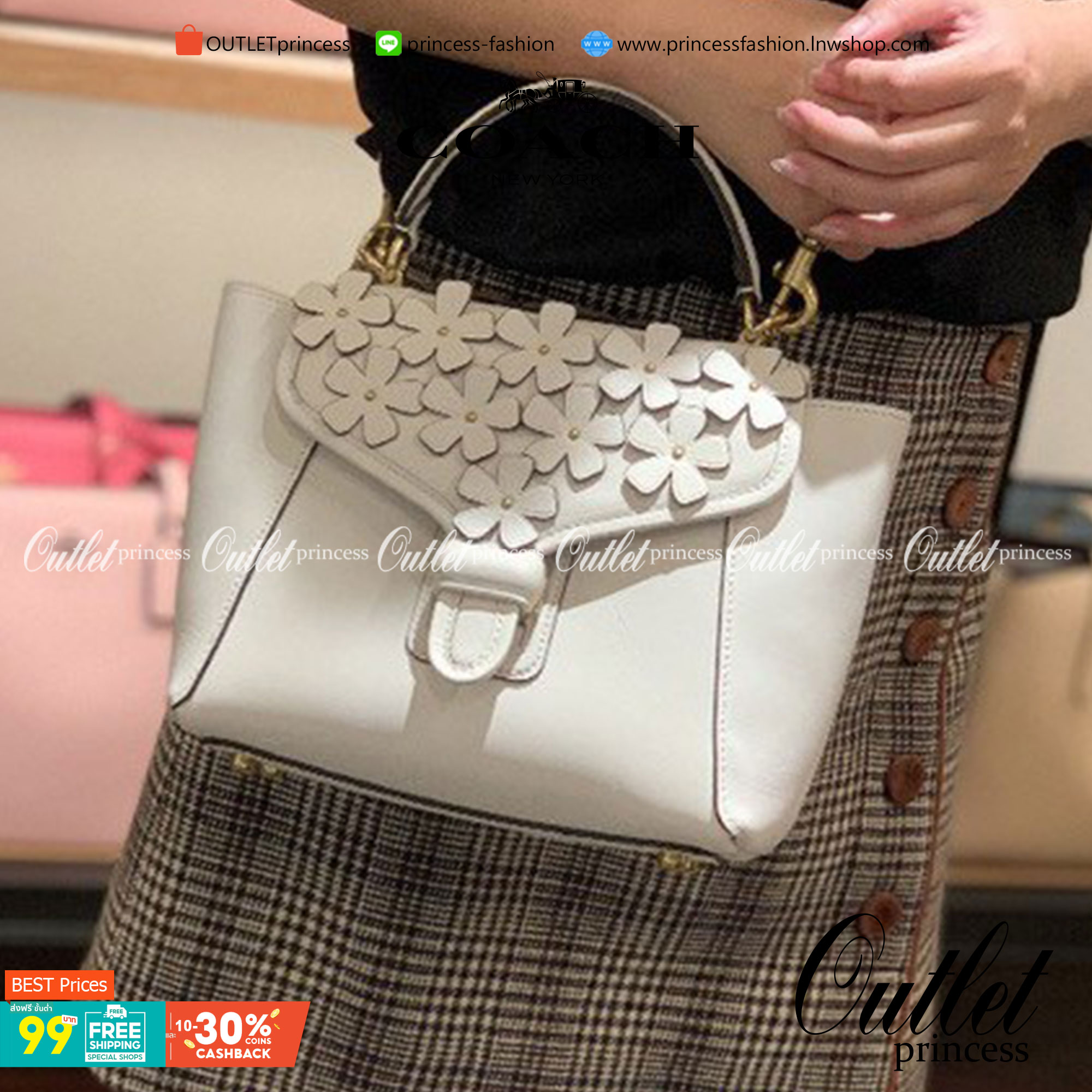 กลับมาพร้อมส่งอีกครั้งใครรออยู่ห้ามพลาดค่ะ COACH COURIER CARRYALL 23 WITH FLORAL ((700)) พร้อมส่งอีกรอบค่ะ! กระเป๋าหิ้ว//สะพายแบบครอสบอดี้ร์ หนังแท้น้ำหนักเบา หนังรุ่นนี้เช็ดทำความสะอาดได้ง่ายๆนะคะ