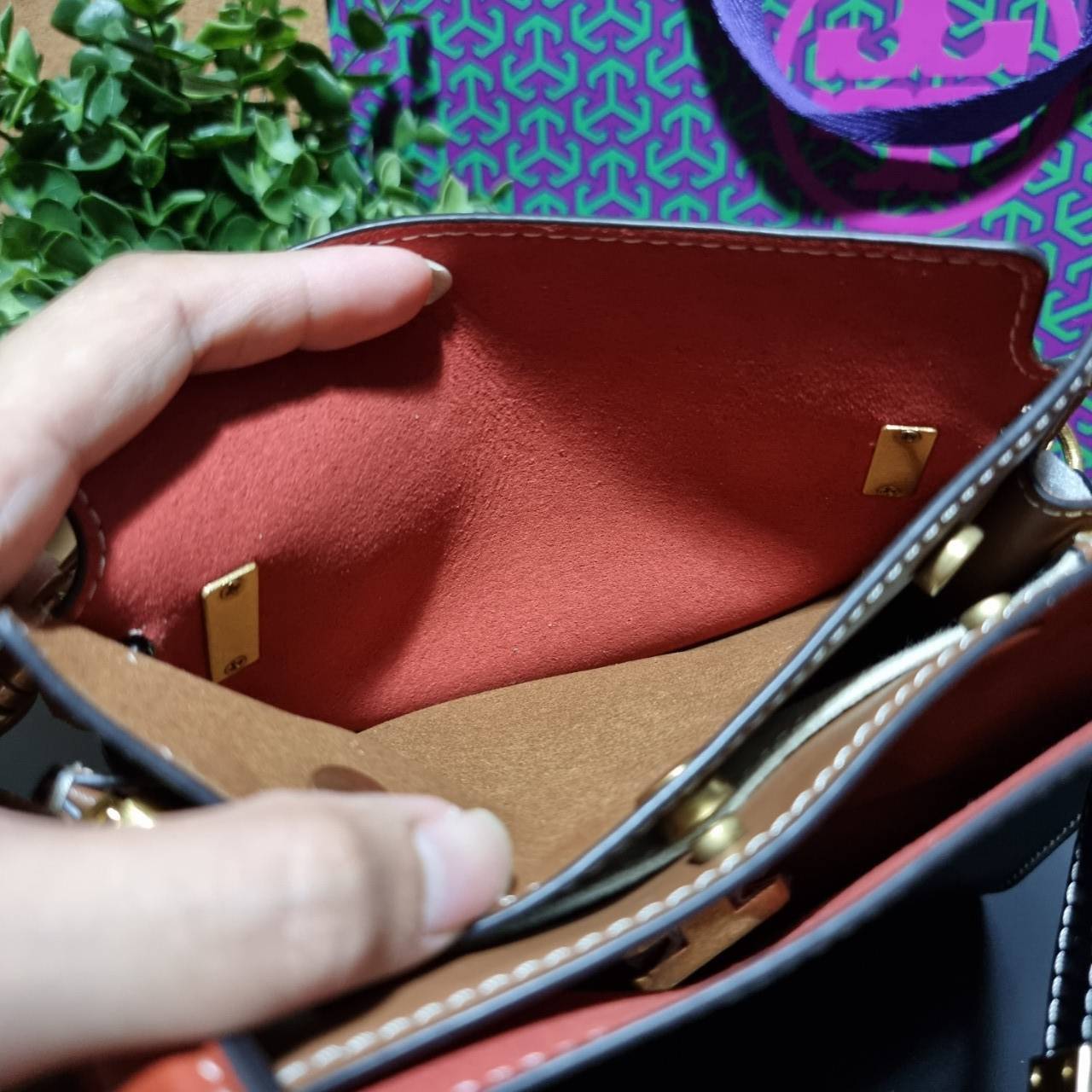 ของแท้ 💯% TORY BURCH LEE RADZIWILL PETITE DOUBLE BAG (BLACK)