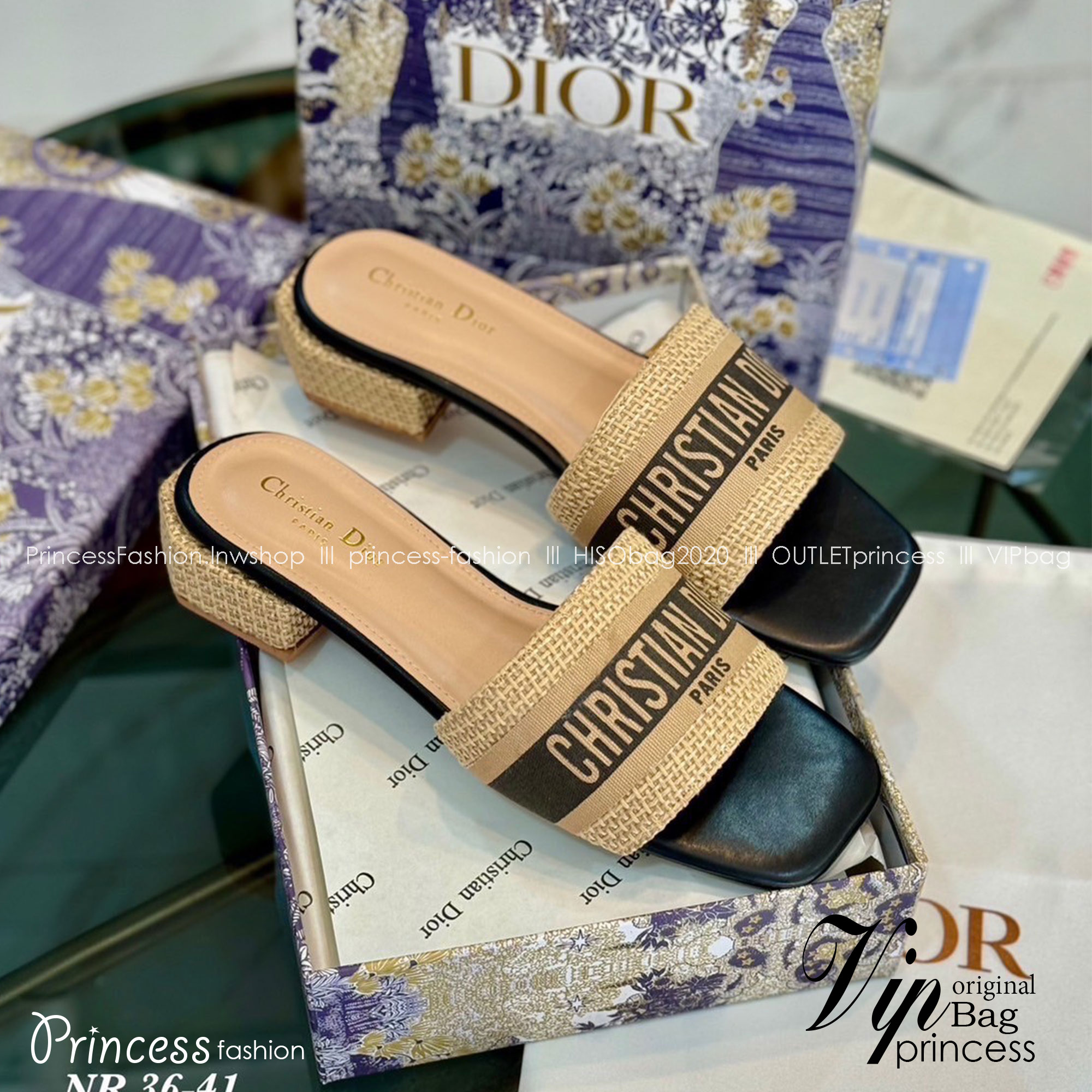 พร้อมส่ง Dior Sandals รองเท้าแตะดิออ รองเท้าส้นเตี้ย เสริมส้น งานคัดเกรดคุณภาพทอละเอียด ปั้มแบรนด์ พื้นยางกันลื่นอย่างดี กระชับเท้า ใส่สบายเดินได้นาน ไม่เจ็บไม่บีบเท้า สวยเกินราคา ภาพถ่ายจากงานจริง สวยตรงปกค่ะ