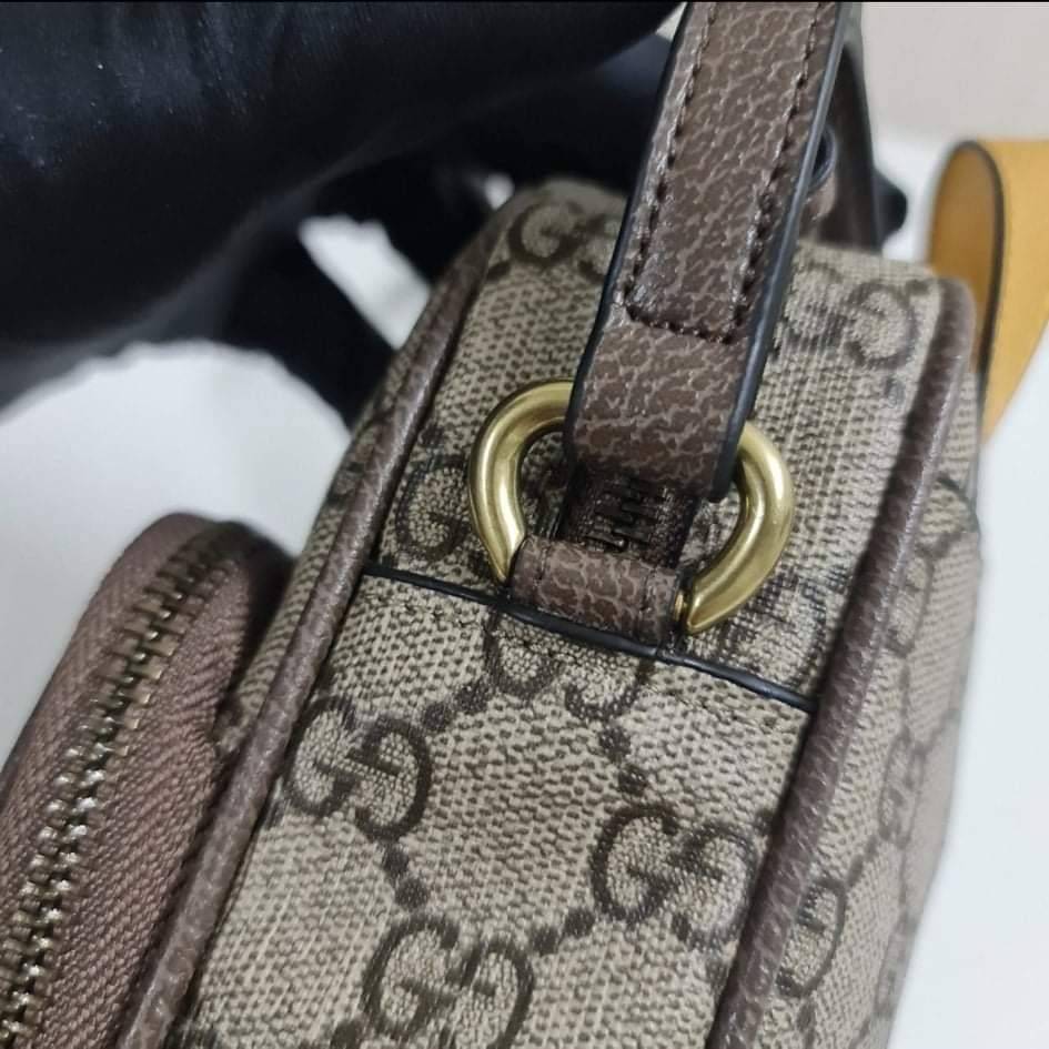 หนังแท้ GUCCI Neo Vintage mini bag / GG Mini Crossbody bag กระเป๋าสะพายข้างใบเล็ก ใช้ได้ทั้งชาย/หญิง งานหนังแท้ทั้งใบ ออริจินอลเกรด ภาพสินค้าถ่ายจากงานขายจริง ใช้งานต่างประเทศได้ค่ะ