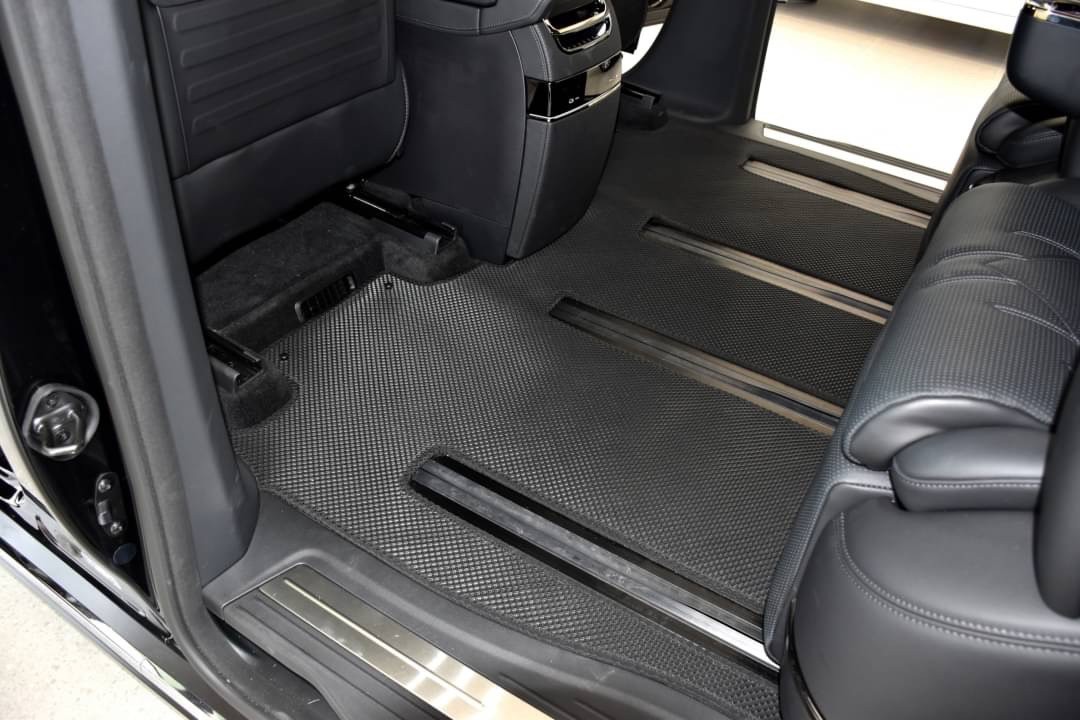 ยางปูพื้นรถยนต์ ZEEKR 009 2024 พรมรถ ซีเคอาร์ ลายวาฟเฟิล สีดำ เข้ารูป ในรถ เต็มคัน