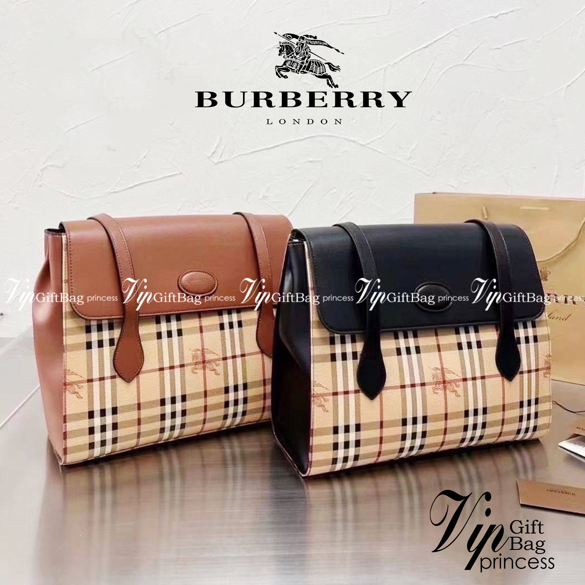 BURBERRY london kelly bag vintage with strap Gift Bag / BURBERRY Messenger Bag กระเป๋าสะพายขนาดที่พอเหมาะกับการใช้ในชีวิตประจำวัน รูปทรงคลาสสิกที่ไม่ทิ้งในเรื่องของคุณสมบัติการใช้งานลวดลาย Vintage Check ที่ถือว่าเป็นสัญลักษณ์อันเก่าแก่ของแบรนด์ เสริมทุกสไ