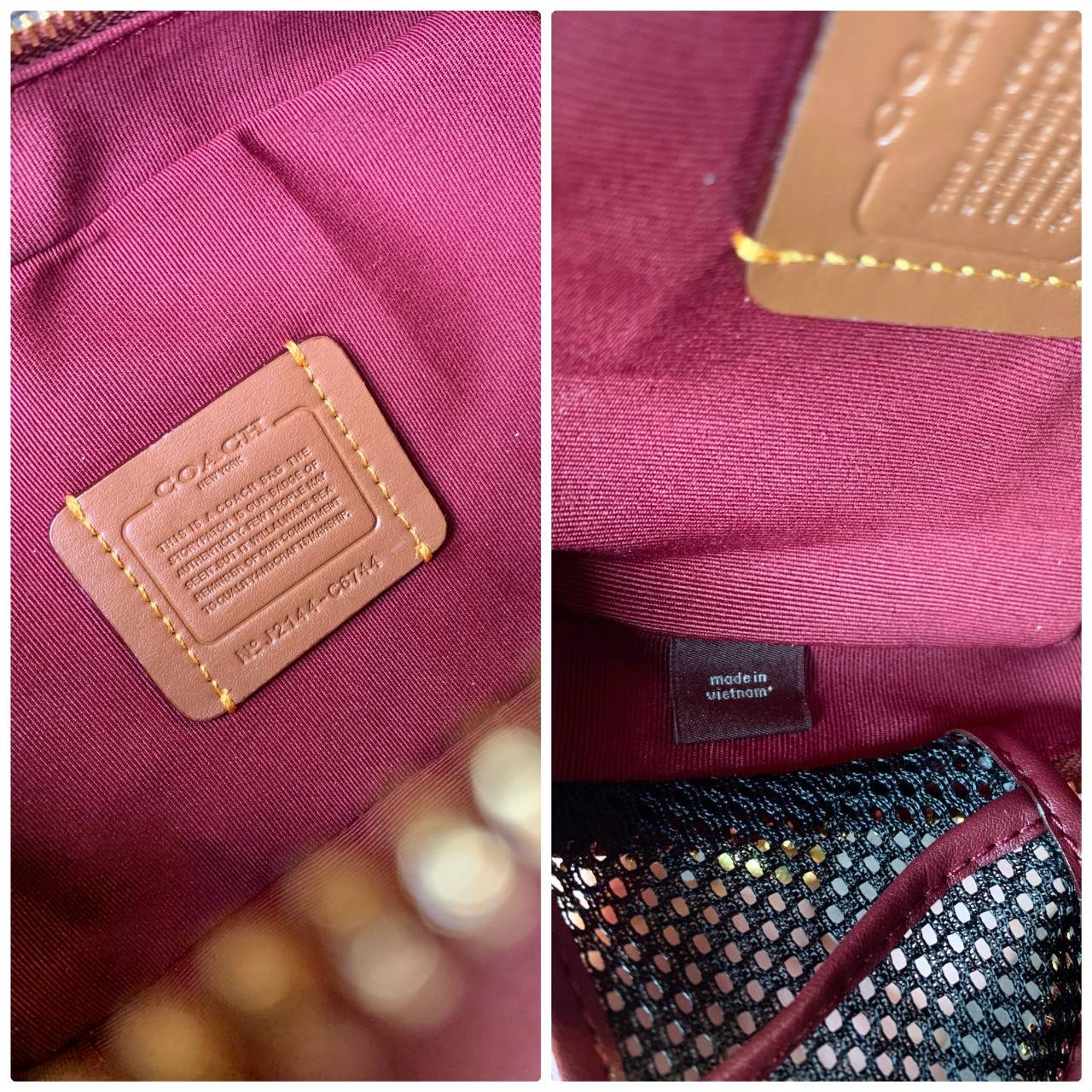 COACH CHARTER SLIM CROSSBODY IN SIGNATURE CANVAS WITH PATCHES ((C6744)) 📌พร้อมส่งที่ไทย สวยก่อนใครไปเลยยค่าา! 🌈จัดส่งพร้อมกระเป๋าพวงกุญแจแบรนด์แบบมีซิปอีกหนึ่งใบ กระเป๋าสะพายแบบครอสบอดี้ร์ หนังแท้สวย