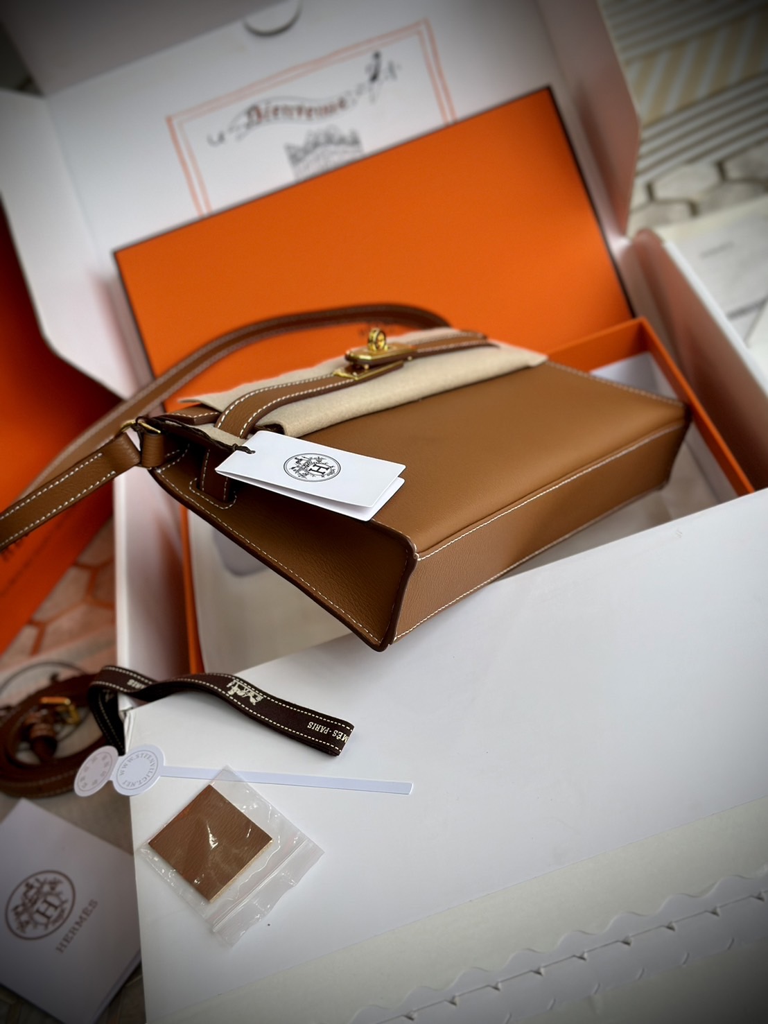 HERMES Kelly Classique To Go wallet swift leather เกรดงานดีสุด กระเป๋าแบรนด์หรูทรงกระเป๋าสตางค์ หนังแท้ เกรดออริ ท็อป สลับแท้ 1:1 ใช้งานต่างประเทศได้