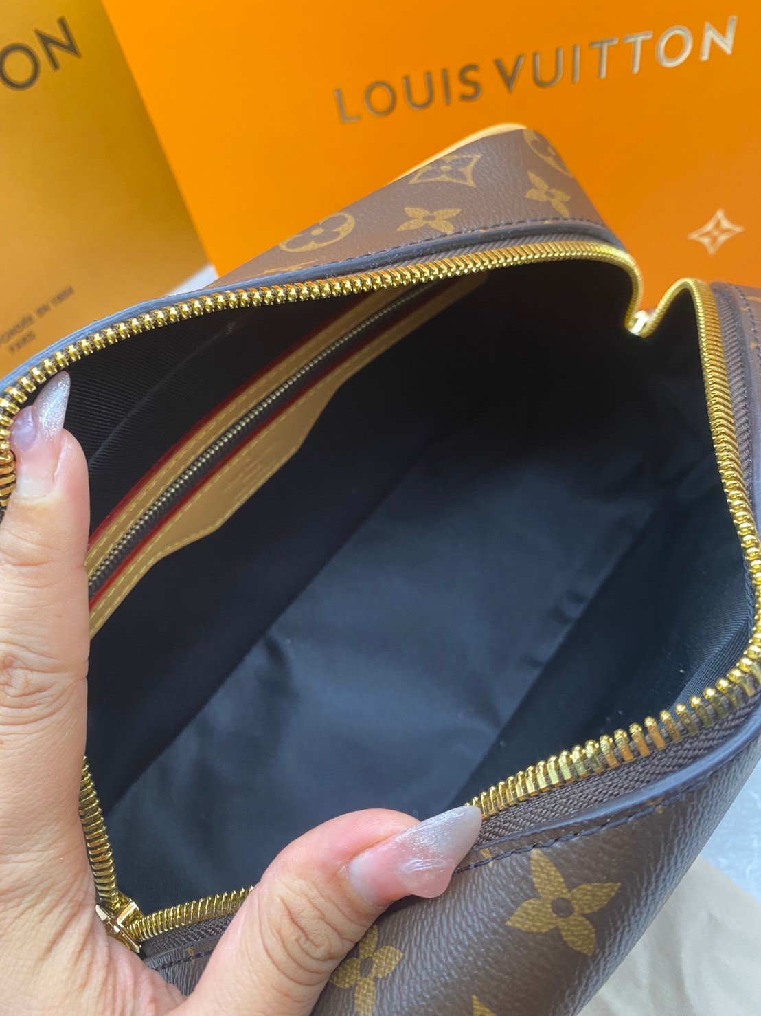 LV Cite Monogram Canvas Brown in Coated เกรดท็อปออรินอล หนังแท้ สวยงามตามรูป เกรดเทียบแท้ ใช้สลับแท้ได้ ใช้งานต่างประเทศได้