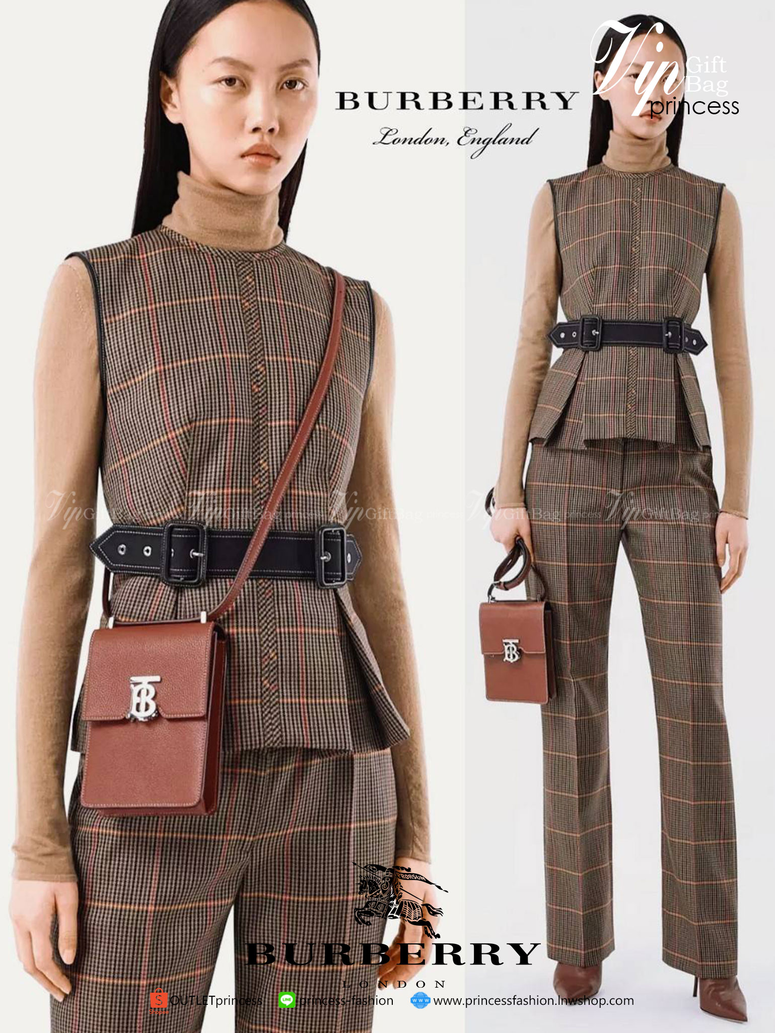 BURBERRY FRAGRANCES CROSSBODY BAG VIP GIFT WITH PURCHASE (GWP) กระเป๋าสะพายพรีเมี่ยมกิ๊ฟ Limited Edition จากน้ำหอม BURBERRY DUTY FREE