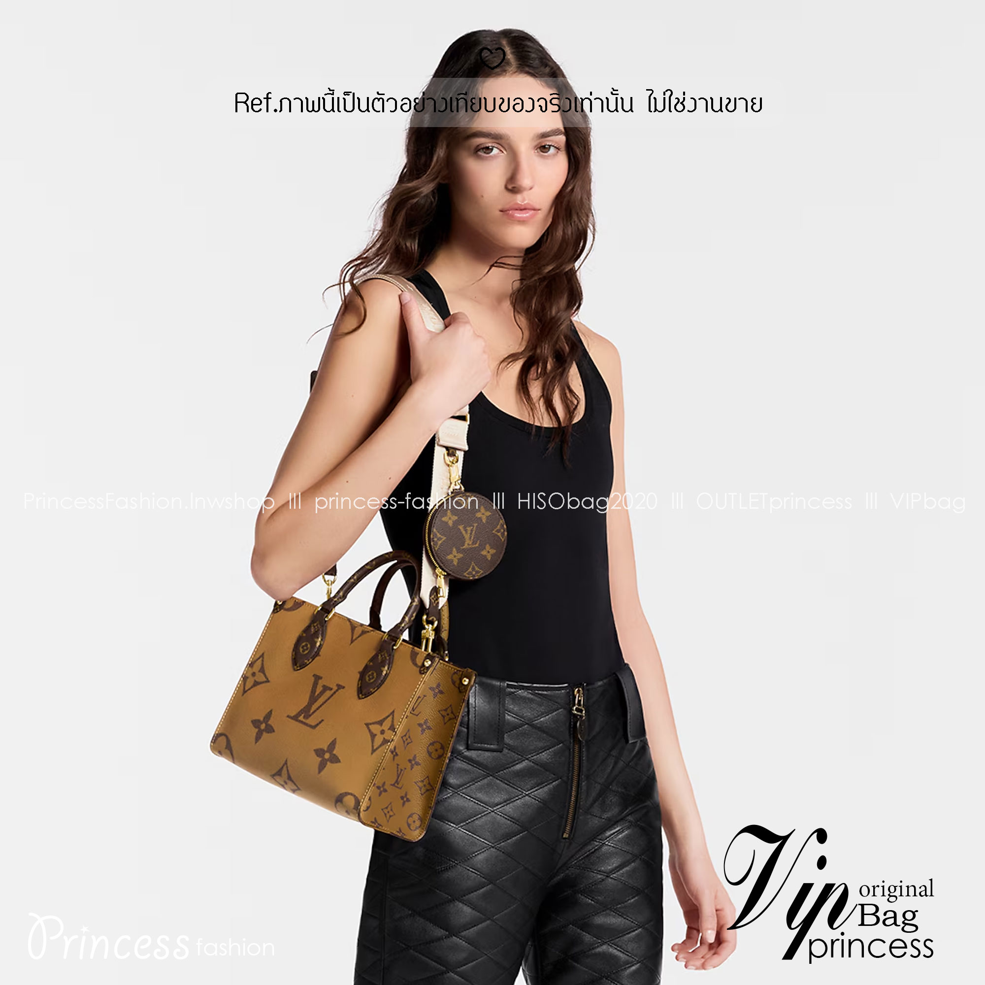 LV OnTheGo PM monogram tote bag กระเป๋าทรงโท้ทที่ใครเห็นต้องเป็นหลงรัก สีทูโทน 2 ด้าน ใช้งานได้ไม่มีเบื่อ ขนาดกำลังสวยคลาสสิค ผู้ดี หรูหราได้ทุกลุค ทุกสไตล์