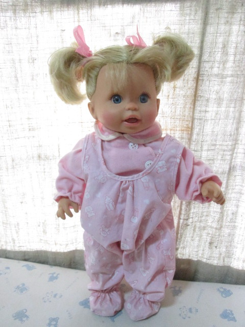Little Mommy Real Loving Baby Gotta Go Potty Interactive Doll Mattel 2006 (ตุ๊กตาหน้ายางมือสอง)
