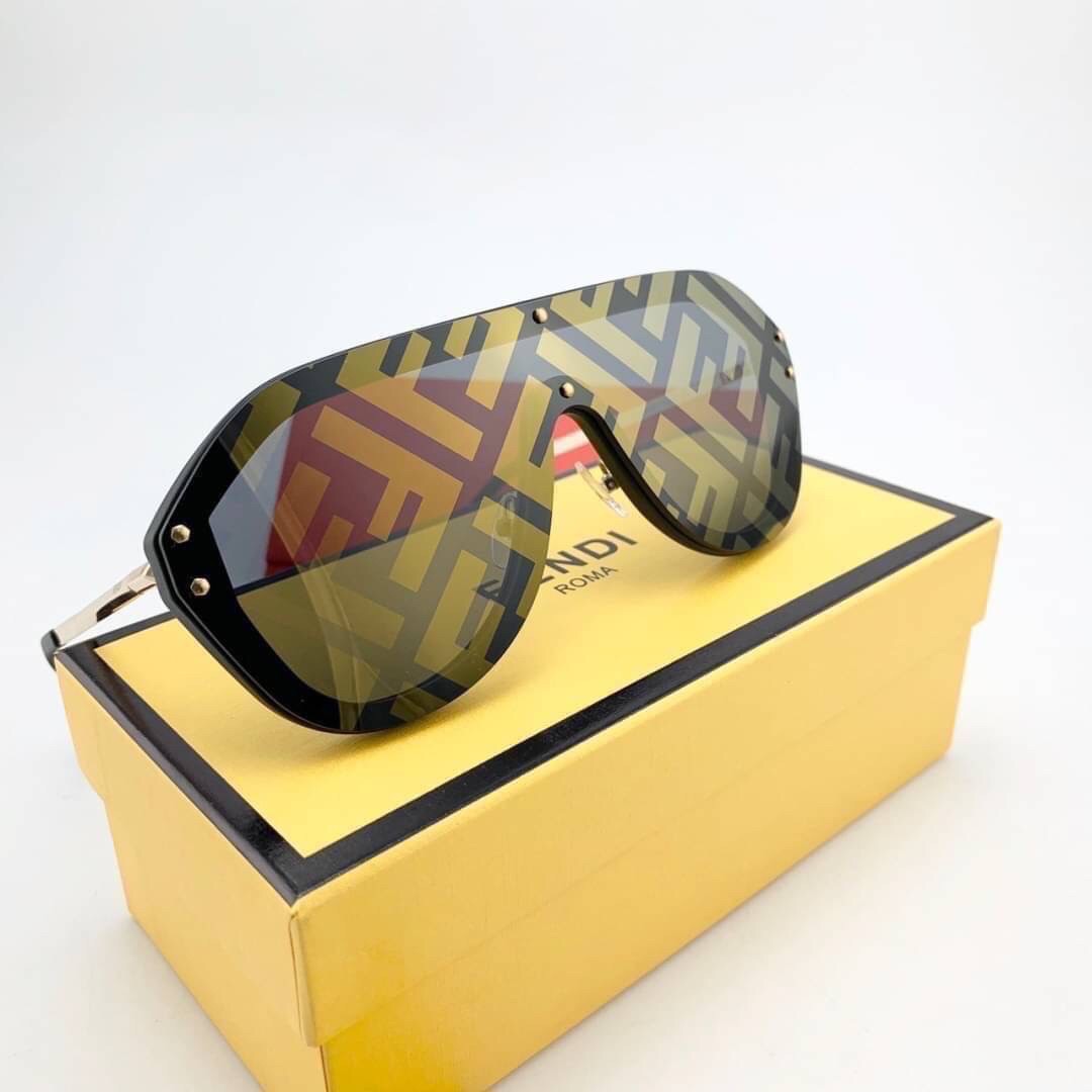 FENDI SUNGLASSES *ขอบครีม* แว่นตาเฟนดิ เกรดออริจินอล 1:1 งานสวยสุด คุณภาพดี Hi-quality กันแดดเต็มประสิทธิภาพ UV400 ภาพถ่ายจากสินค้าจริง