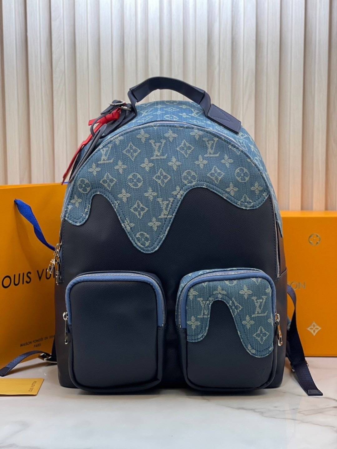 ORI หนังแท้ | LV x Nigo Multipocket Backpack กระเป๋าเป้รุ่นลิมิเต็ด งานหนังแท้และเดนิมลายโมโนแกรม สวยเท่คลาสสิกในใบเดียว