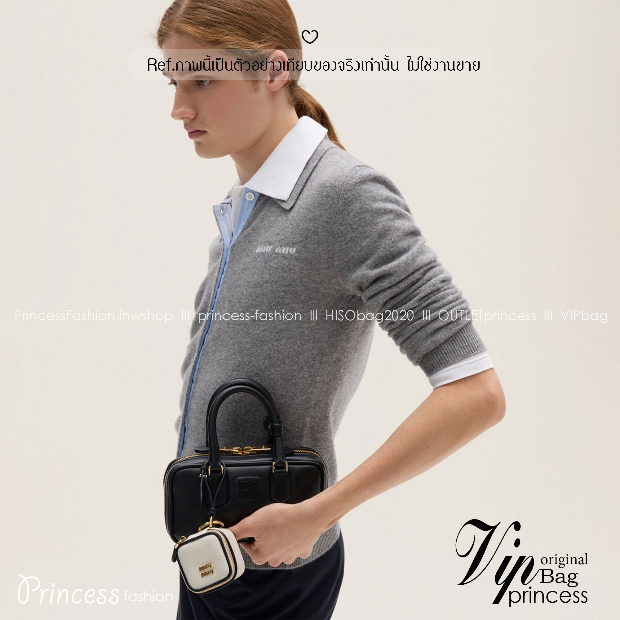 ORI หนังแท้ | MIU MIU Arcadie leather mini-bag Mini 20cm กระเป๋าสะพายทรงโฮโบลุคลูกคุณหรูหรา ไซส์มินิน่ารักๆเก๋ๆ สวยดูแพง หูจับในตัวง่ายและสะดวกพกพา