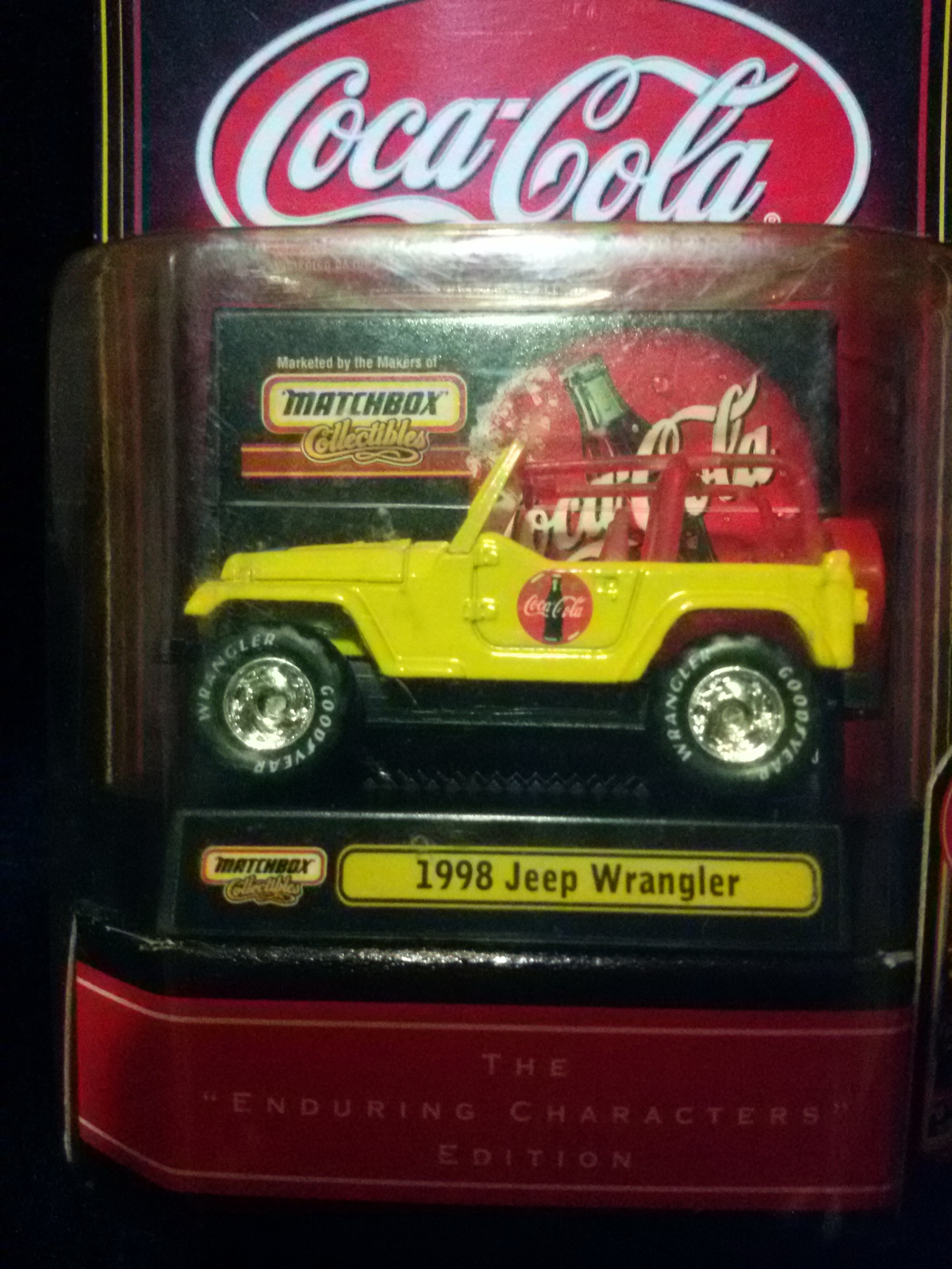 รถเหล็ก Matchbox Collectibles 1998 Jeep Wrangler Coca Cola Enduring Characters Edition (รถโค้ก)