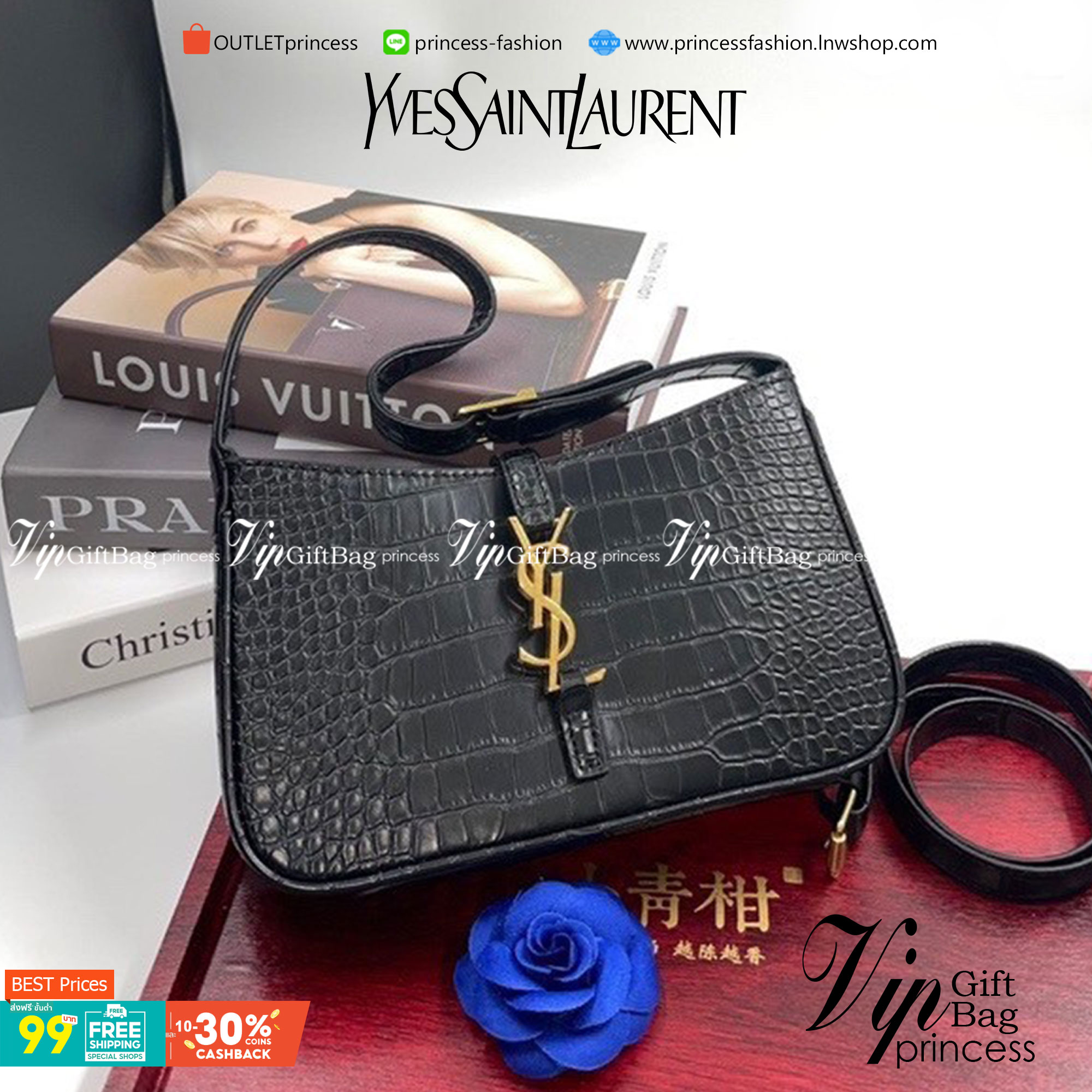 YSL Le 5 à 7 Leather Hobo Bag รุ่นยอดนิยม รที่สาวๆ ตามหา งานสวยหรู กระเป๋าสะพายไหล่ ดีไซน์อยู่ทรง คลาสสิคแฝงความหรูด้วยโลโก้สีทองอร่ามโดดเด่น วัสดุหนังเรียบ สาวๆที่รออยู่ต้องรีบจัด รีบมีเป็นของตัวเองกันน้า ราคาสุดคุ้มที่นี่ที่เดียวจ้า
