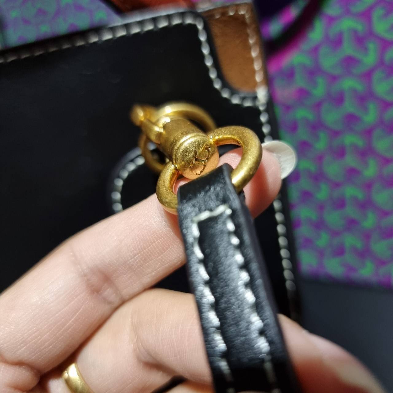 ของแท้ 💯% TORY BURCH LEE RADZIWILL PETITE DOUBLE BAG (BLACK)