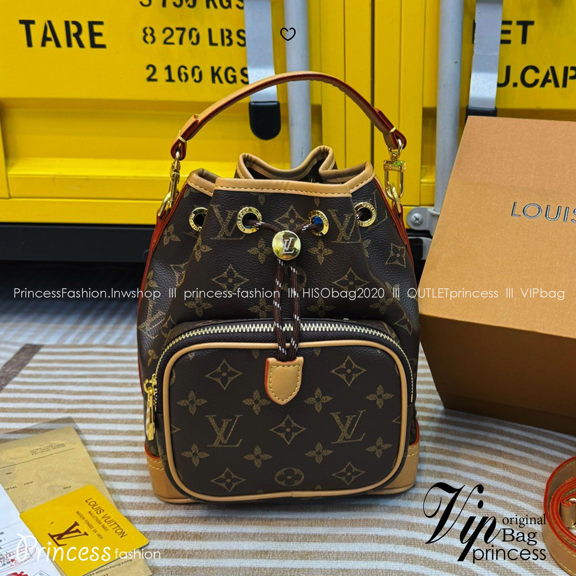 LV Noe Cargo bag / LV Bucket Bag กระเป๋าทรงบัคเก็ตใหม่ล่าสุด กระแสคาร์โก้มาแรงสุดๆ โดดเด่นเป็นเอกลักษณ์ด้วยลายพิมพ์โมโนแกรม รูดเปิด-ปิดปากกระเป๋าด้วยเชือกร้อยตกแต่งโลโก้อะไหล่ทองหรูหรา