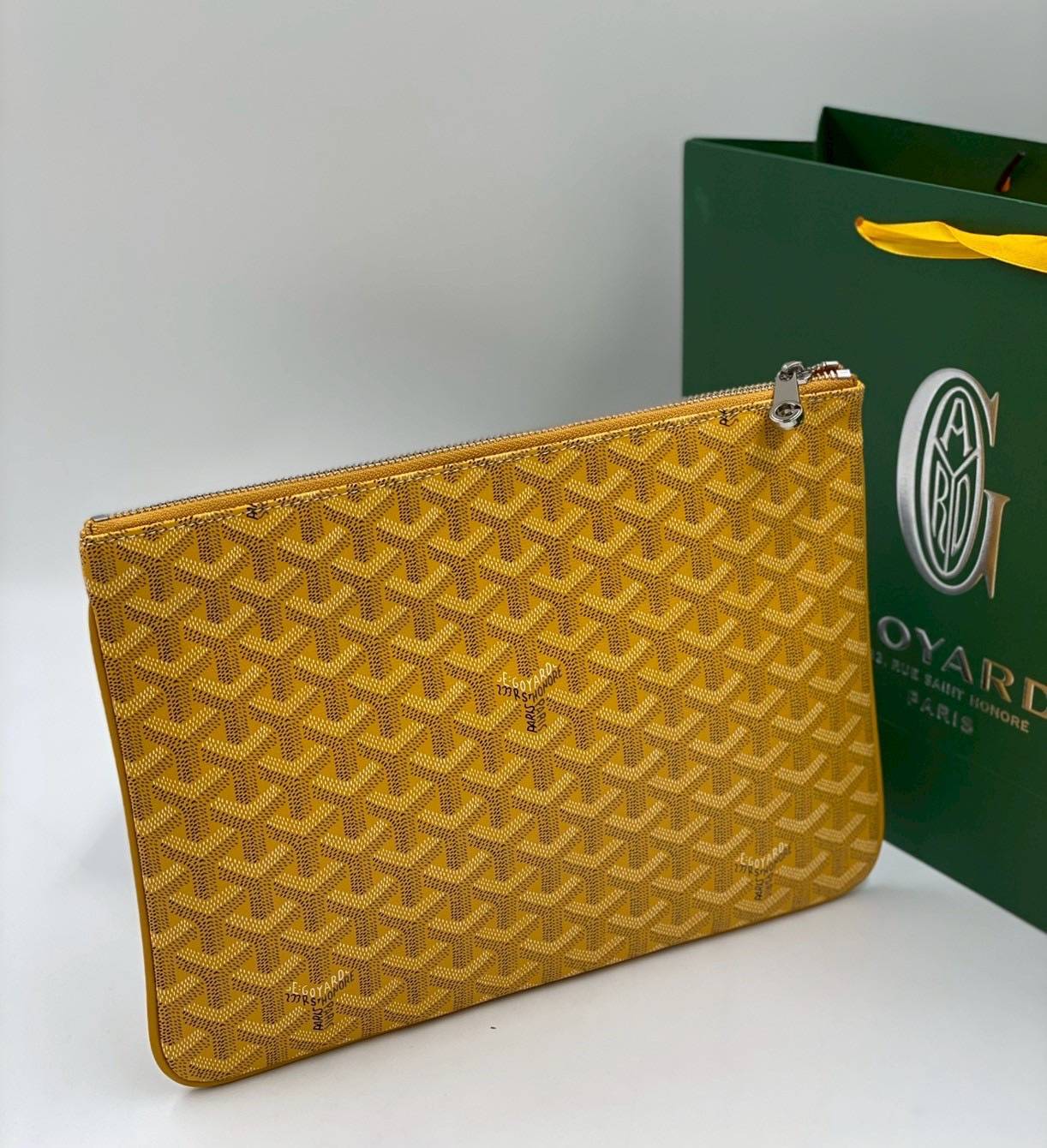 ORI หนังแท้ | GOYARD Senat MM Pouch / GOYARD Clutch Bag กระเป๋าทรงพอชคลัช ใช้เป็นกระเป๋าจัดระเบียบสำนักงานได้ เหมาะสำหรับใส่เอกสารขนาด A4, จัดระเบียบสิ่งของในกระเป๋า หรือใช้เป็นกระเป๋าคลัตช์สำหรับใช้ในชีวิตประจำวัน