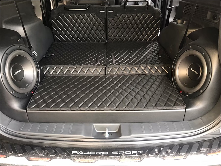 พรมปูพื้นรถยนต์ PAJERO SPORT ปี2008-14 ลายไดมอนด์ ยางปูพื้นรถยนต์EVA เข้ารูป เต็มคัน