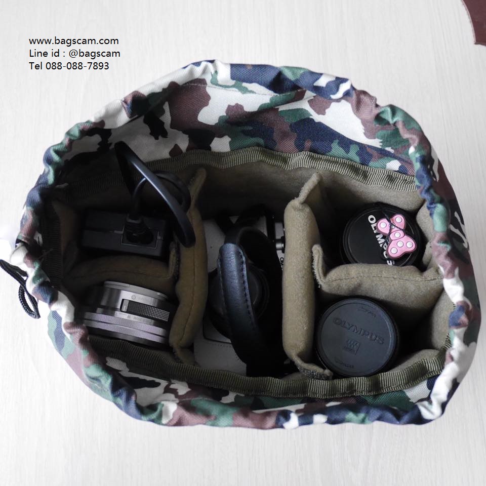 Camera insert ไส้ในใส่กล้องกันกระแทก ลายพราง