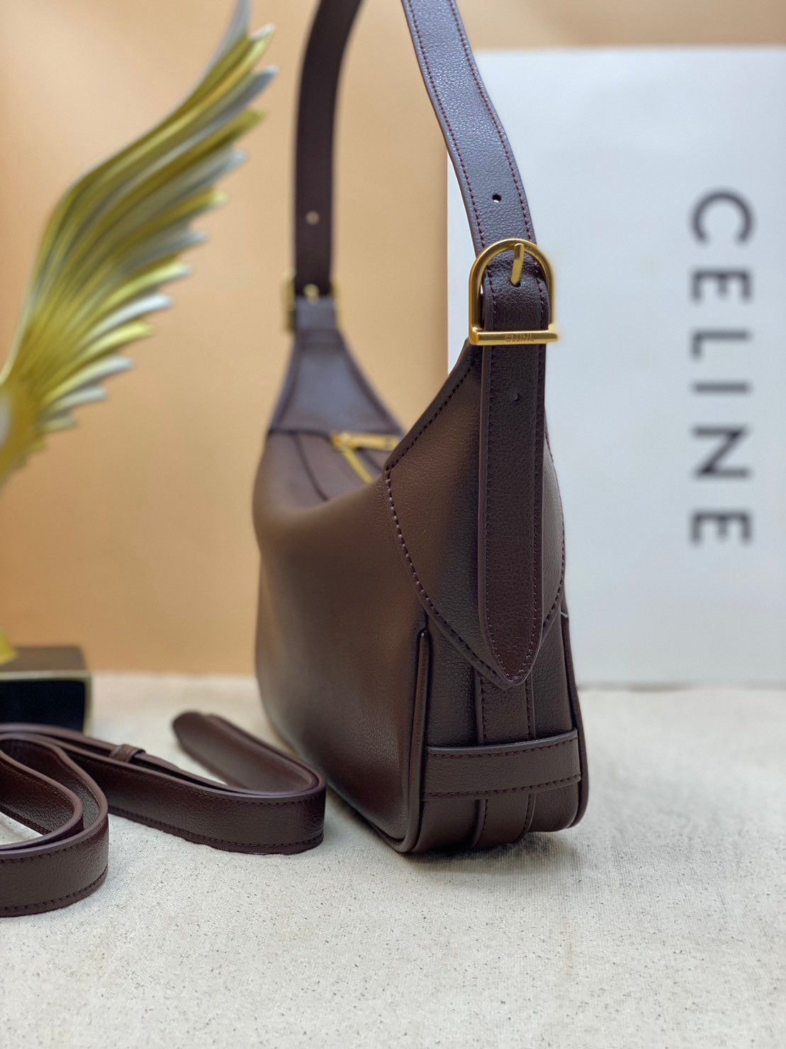 พร้อมส่ง 3 สี CELINE ROMY SHOULDER BAG 21cm เกรดออริ 1:1 สลับแท้ ภาพถ่ายจากงานจริง ใช้งานต่างประเทศได้