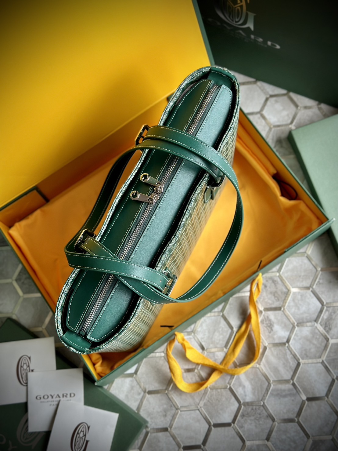 GOYARD Goyardine Sac Marie Galante MM / GOYARD Tote Bag กระเป๋าทรงโท้ทจุของได้เยอะ งานสวยเนี๊ยบ เกรดออริ สลับแท้ 1:1 ใช้ต่างประเทศได้