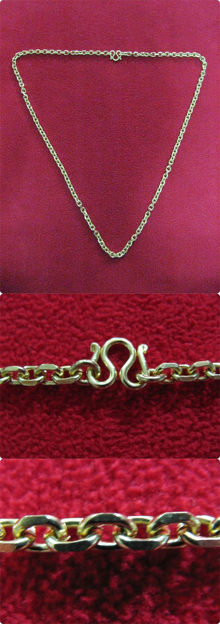 สร้อยคอทองลายคตกิตทำจากเหรียญ25,50ส.ต.(ใส่คู่กับพระได้)แบบยาวค่ะ