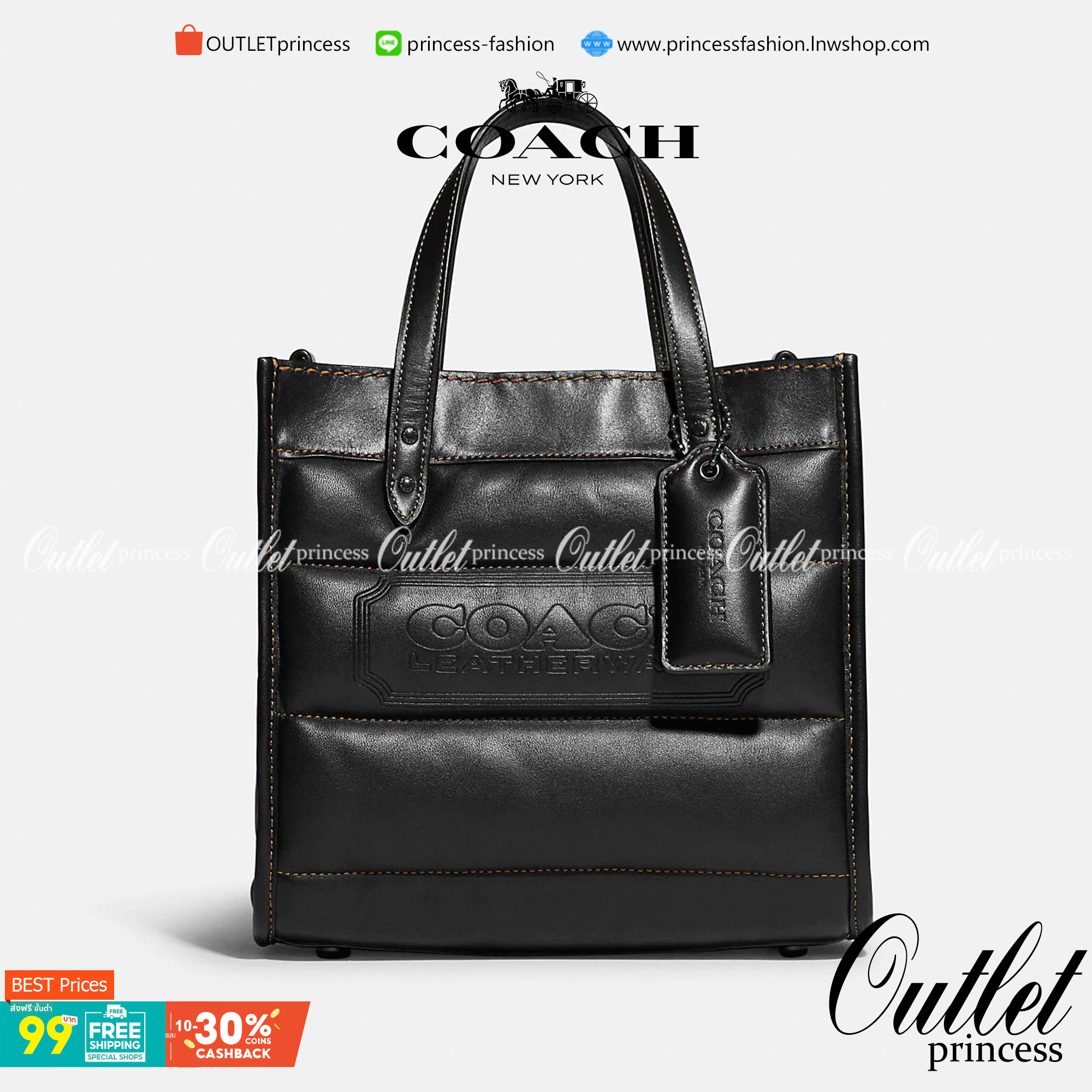 COACH CASUAL STYLE STREET STYLE 2WAY PLAIN LEATHER ELEGANT STYLE (C6958 C6852) 🌺 ที่สุด! ของที่สุด!! กระเป๋าถือ กระเป๋าสะพายรูปทรงสุดฮิต สุดคลาสสิค รุ่น UNISEX ที่ชิคๆ สบายๆ ได้ทั้งชายและหญิง// วัสดุหนังแท้ทั้งใบ ตัดเย็บด้วยหนังเนื้อนุ่มพิเศษ หนา 