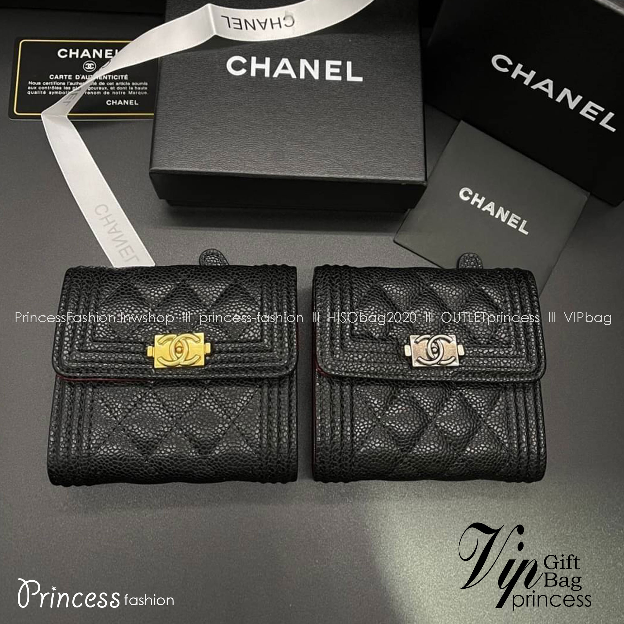 Chanel Wallet Trifold Caviar / Chanel Card Holder Zippy กระเป๋าสตางค์ชาแนลใบสั้น 3 พับ กระเป๋าใส่ธนบัตร บัตร ใส่เหรียญ ภายในตามรูป เกรดออริจินอล ภาพถ่ายจากงานขายจริง ใช้งานต่างประเทศได้