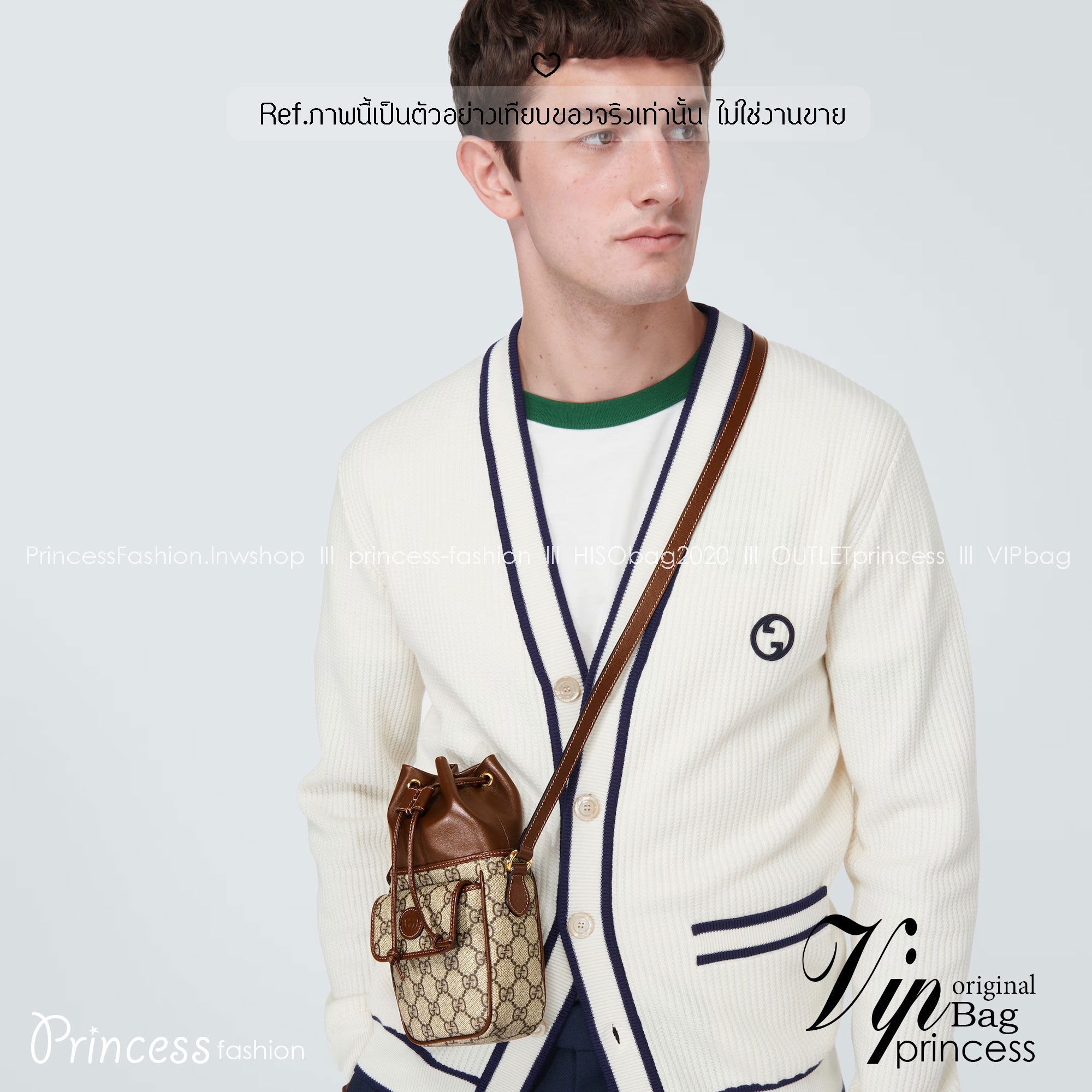 GUCCI GG Supreme Mini bucket bag กระเป๋าสะพายทรงบัคเก็ต ไซส์มินิ จะชุดสบายหรือชุดเต็ม ใบนี้พร้อมมาก ใช้ได้ทั้งชายหญิง ดีไซด์สวยงานจริงเเค่นี้ก้ได้ลุคดูดี แมทซ์ง่ายกับทุกชุด สวยลงตัว