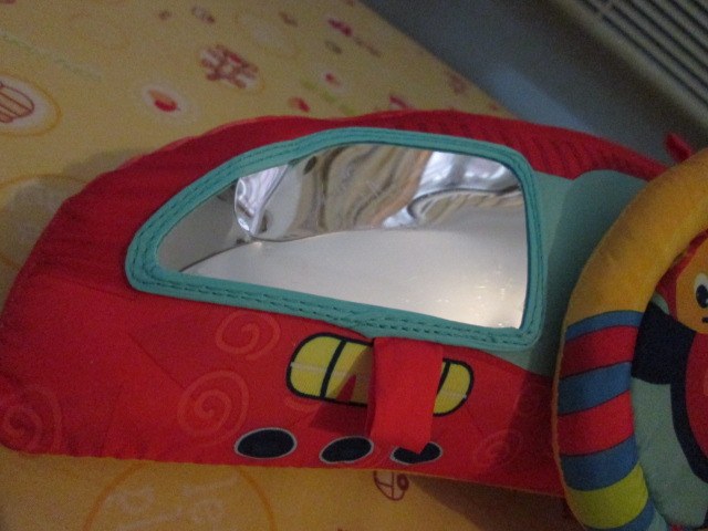 Bright Starts Tummy Cruiser Prop & Play Mat, Soft padded car shaped mat ของเล่นมือสอง