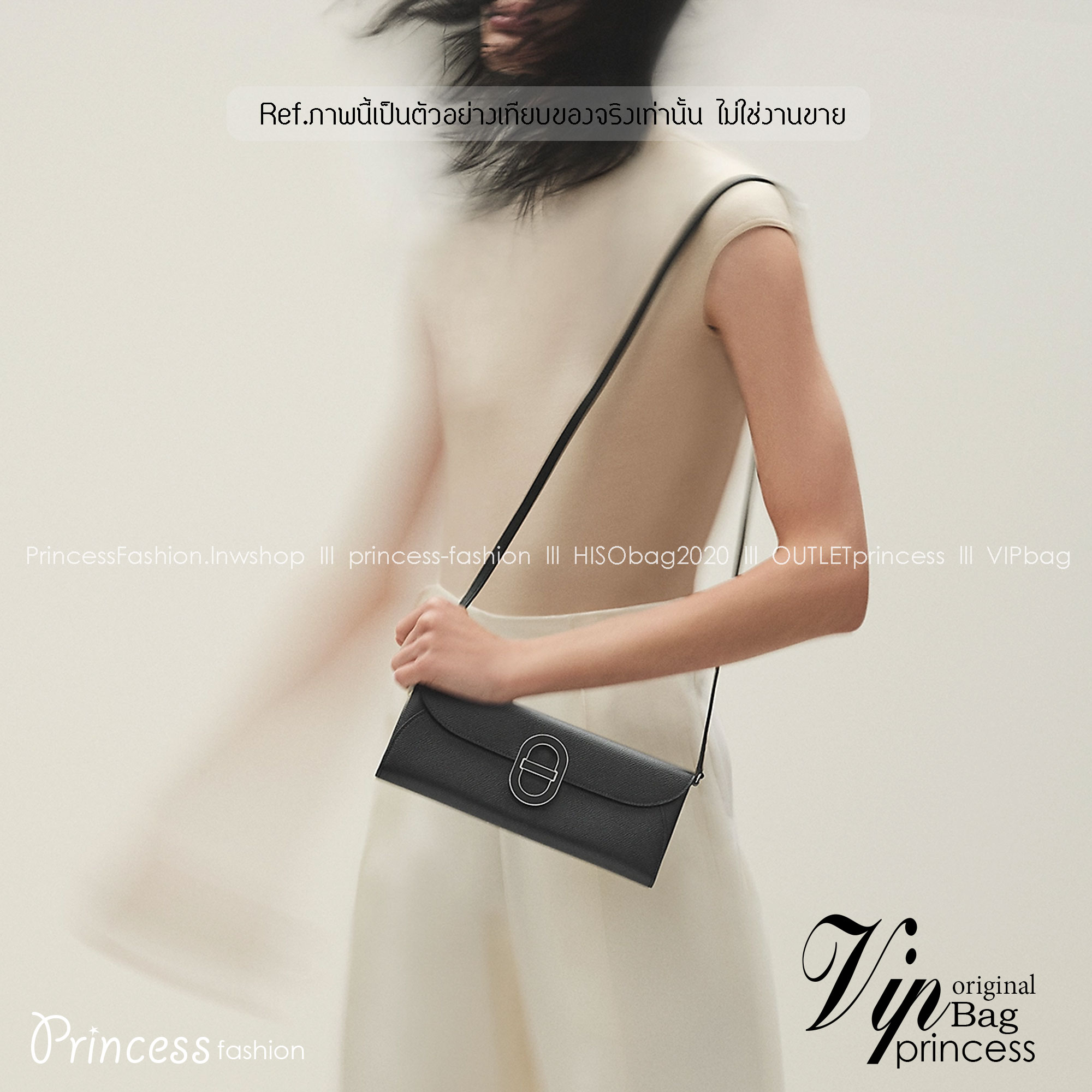 HERMES Chaine d'Ancre To Go wallet กระเป๋าถือสะพายแบรนด์หรู ดีไซส์กระเป๋าสตางค์ใบยาว Long wallet in Epsom Saddle-stitch เกรดออริ สลับแท้ 1:1 ใช้งานต่างประเทศได้