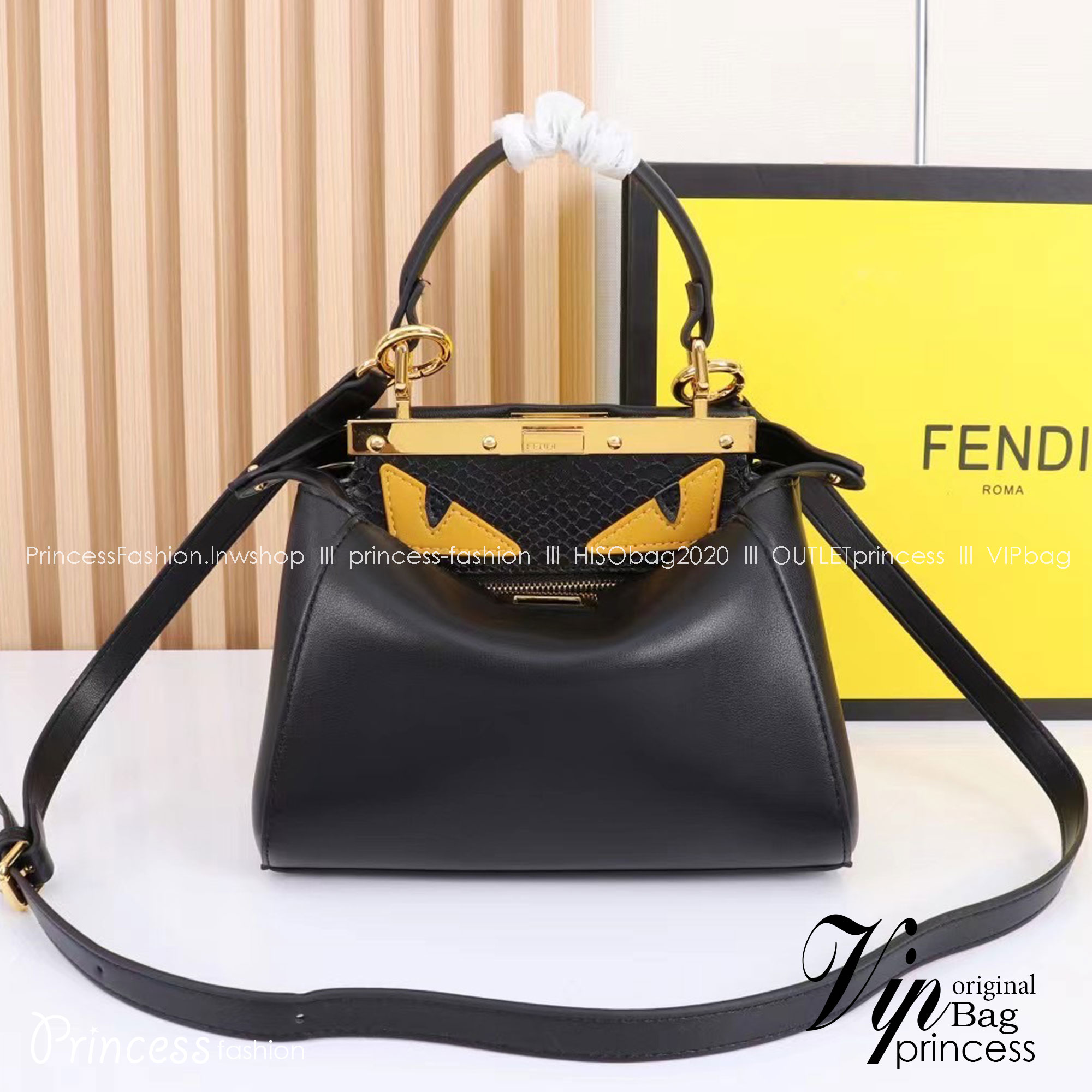 พร้อมส่ง 3 สี FENDI Peekaboo Monster กระเป๋าถือหรือสะพายรูปลักษณ์สวยงามทันสมัย 🧡 เกรดออริจินอล 1:1 สลับแท้ ใช้งานต่างประเทศได้