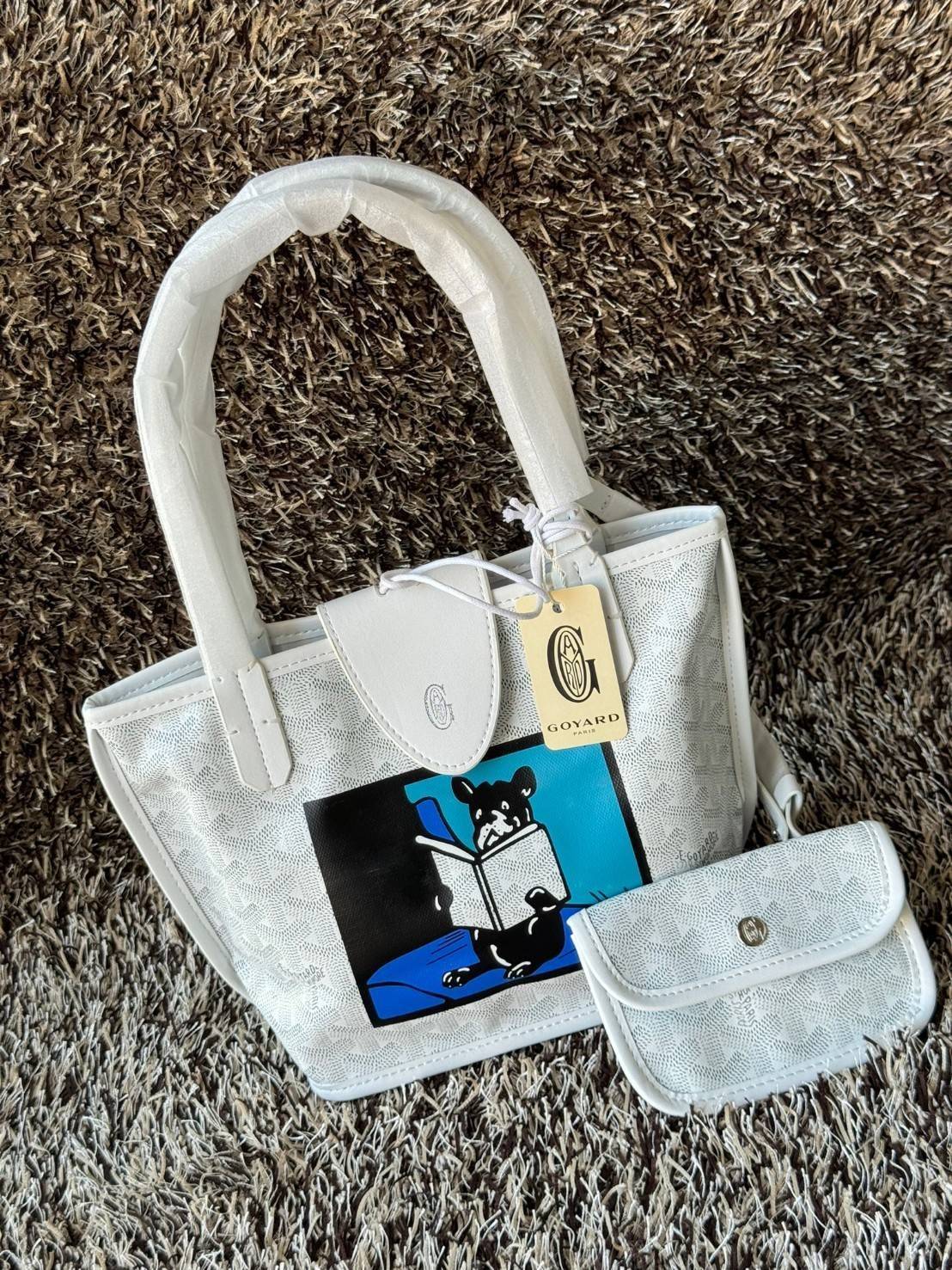 พร้อมส่ง 4 สี GOYARD ANJOU TOTE MINI / Goyard Villette Mini Tote Bag กระเป๋าทรงโท้ทมินิ แบรนด์หรูสัญชาติฝรั่งเศส 🧡 เกรดออริจินอล 1:1 สลับแท้ ใช้งานต่างประเทศได้