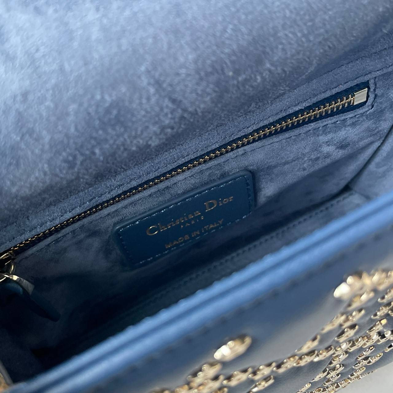 Mini Lady Dior Bag Denim Blue Lucky Star Cannage Lambskin เกรดใช้งานสลับใบจริงได้ เทพออริจินอล เป็นรุ่นสั่งทำพิเศษ ภาพสินค้าถ่ายจากงานขายจริงใช้งานต่างประเทศได้